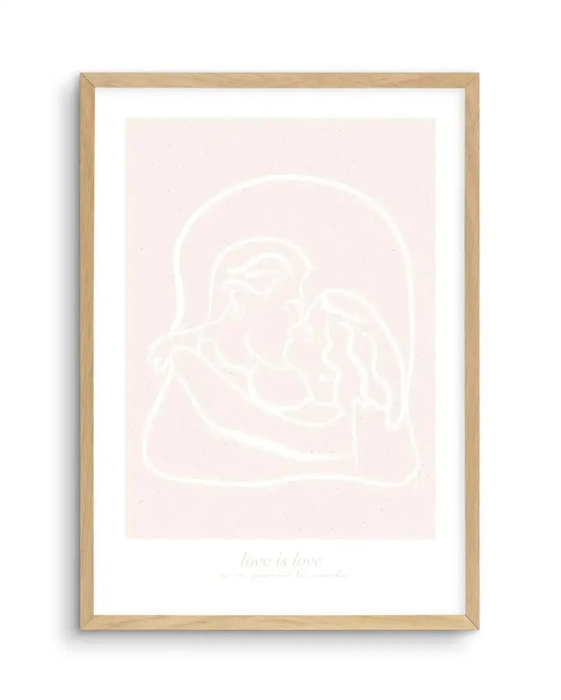 Love Is Love III Art Print-PRINT-Olive et Oriel-Olive et Oriel-A5 | 5.8" x 8.3" | 14.8 x 21cm-Oak-With White Border-Buy-Australian-Art-Prints-Online-with-Olive-et-Oriel-Your-Artwork-Specialists-Austrailia-Decorate-With-Coastal-Photo-Wall-Art-Prints-From-Our-Beach-House-Artwork-Collection-Fine-Poster-and-Framed-Artwork