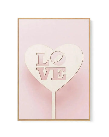 Love Sign | Framed Canvas-CANVAS-You can shop wall art online with Olive et Oriel for everything from abstract art to fun kids wall art. Our beautiful modern art prints and canvas art are available from large canvas prints to wall art paintings and our proudly Australian artwork collection offers only the highest quality framed large wall art and canvas art Australia - You can buy fashion photography prints or Hampton print posters and paintings on canvas from Olive et Oriel and have them delive