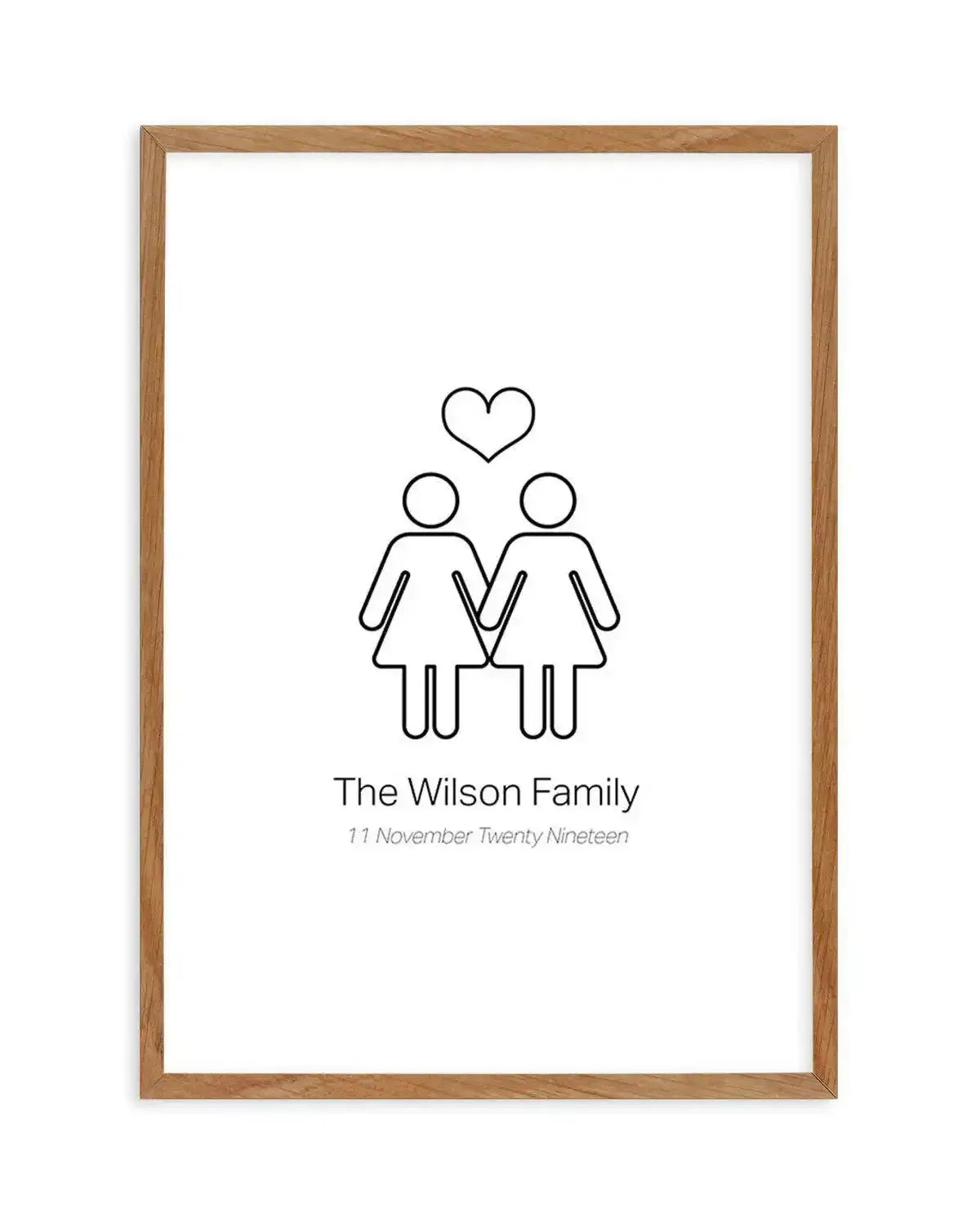 Love Wins Couple Print Art Print-PRINT-Olive et Oriel-Olive et Oriel-50x70 cm | 19.6" x 27.5"-Walnut-With White Border-Buy-Australian-Art-Prints-Online-with-Olive-et-Oriel-Your-Artwork-Specialists-Austrailia-Decorate-With-Coastal-Photo-Wall-Art-Prints-From-Our-Beach-House-Artwork-Collection-Fine-Poster-and-Framed-Artwork