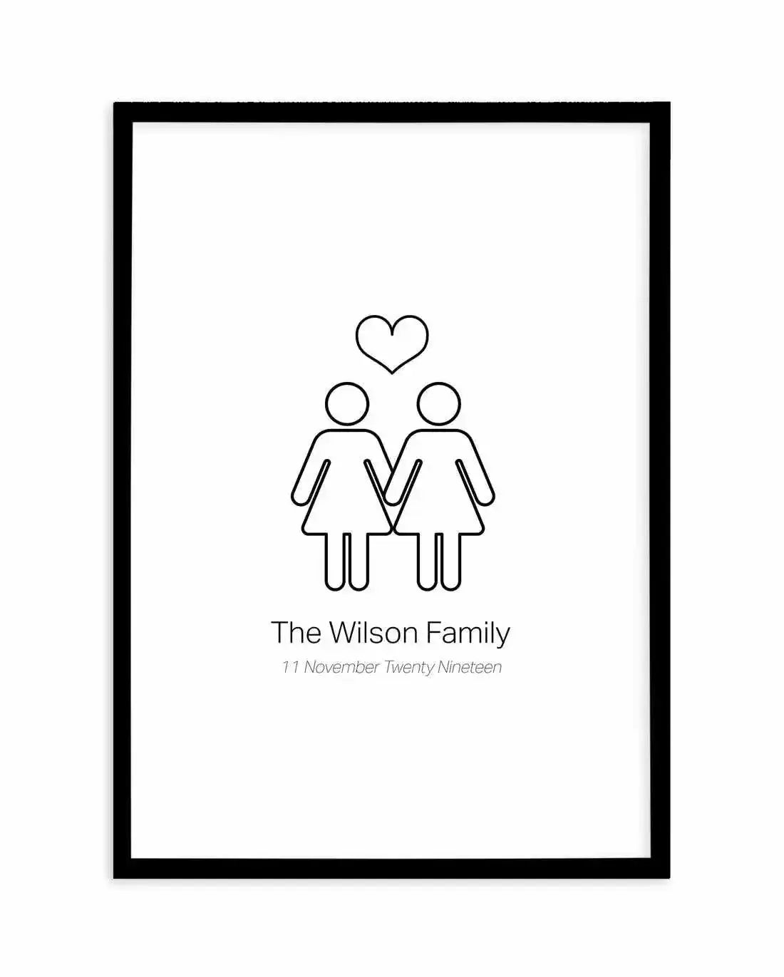 Love Wins Couple Print Art Print-PRINT-Olive et Oriel-Olive et Oriel-A5 | 5.8" x 8.3" | 14.8 x 21cm-Black-With White Border-Buy-Australian-Art-Prints-Online-with-Olive-et-Oriel-Your-Artwork-Specialists-Austrailia-Decorate-With-Coastal-Photo-Wall-Art-Prints-From-Our-Beach-House-Artwork-Collection-Fine-Poster-and-Framed-Artwork