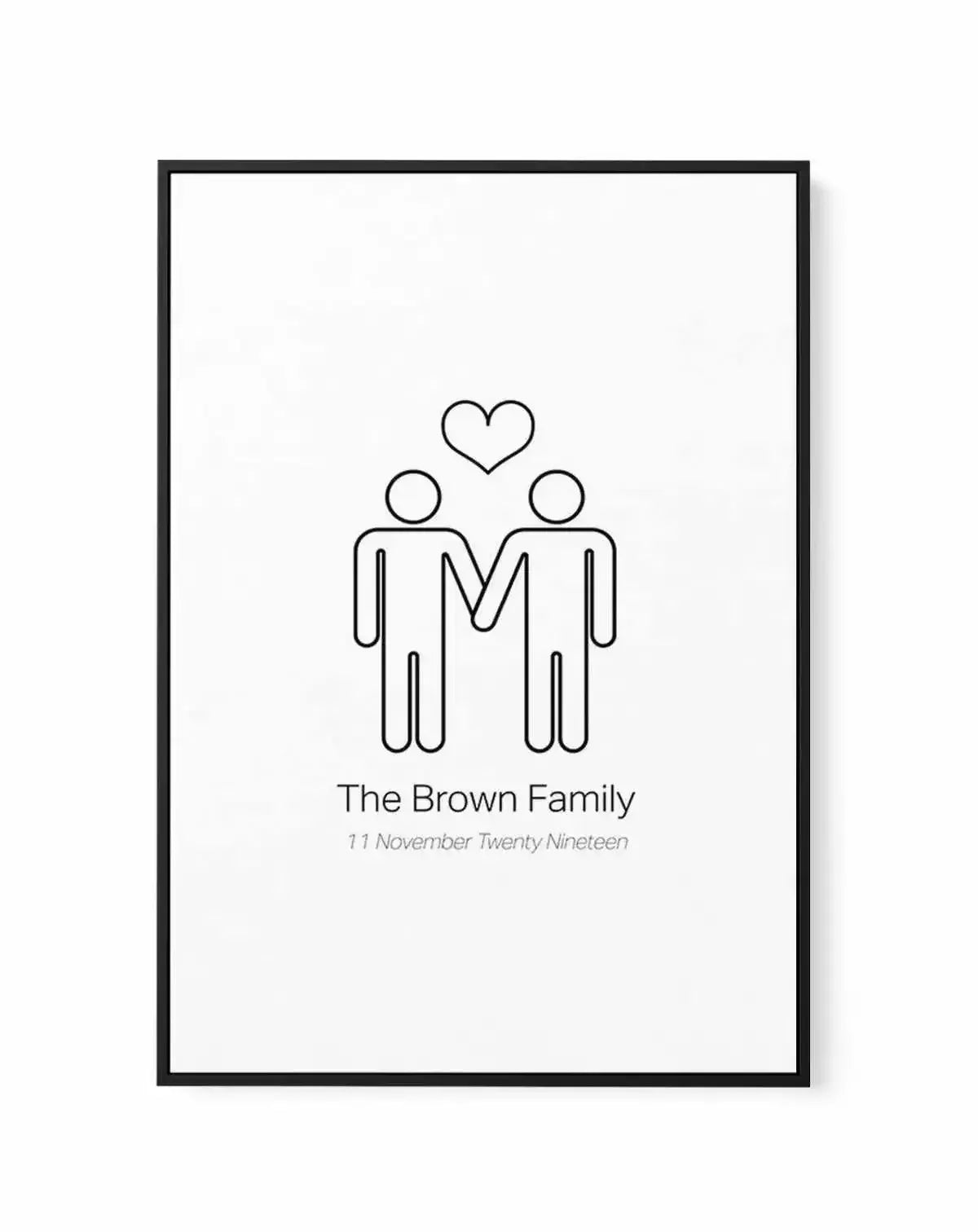 Love Wins Couple Print | Framed Canvas-CANVAS-You can shop wall art online with Olive et Oriel for everything from abstract art to fun kids wall art. Our beautiful modern art prints and canvas art are available from large canvas prints to wall art paintings and our proudly Australian artwork collection offers only the highest quality framed large wall art and canvas art Australia - You can buy fashion photography prints or Hampton print posters and paintings on canvas from Olive et Oriel and hav