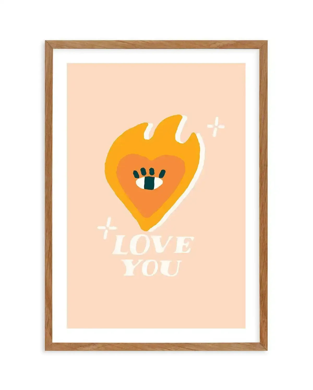 Love You | Heart Art Print-PRINT-Olive et Oriel-Olive et Oriel-Buy-Australian-Art-Prints-Online-with-Olive-et-Oriel-Your-Artwork-Specialists-Austrailia-Decorate-With-Coastal-Photo-Wall-Art-Prints-From-Our-Beach-House-Artwork-Collection-Fine-Poster-and-Framed-Artwork