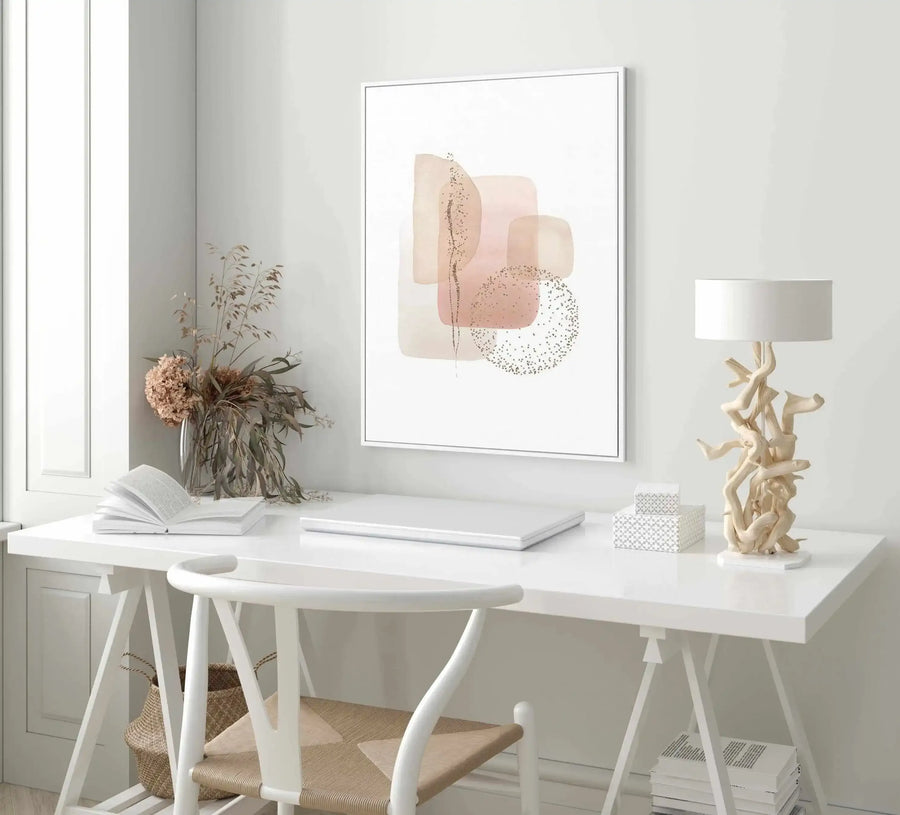 Lumiere Naturelle II | Framed Canvas Art Print pink art print