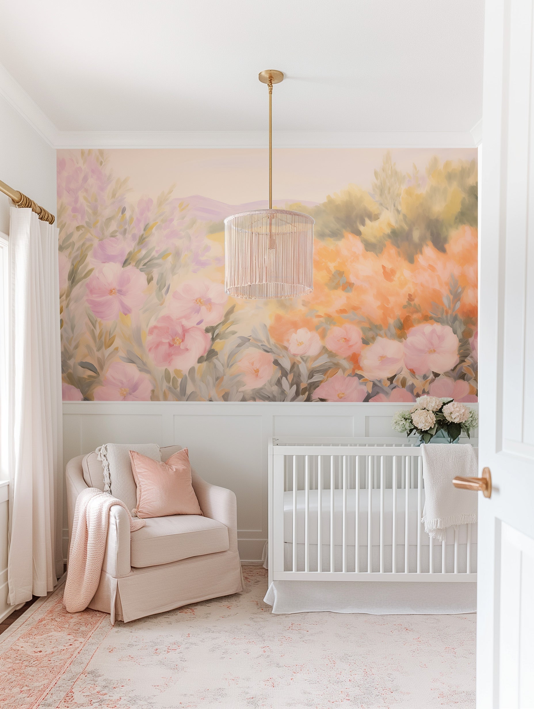 Luxe Wild Flowers Wallpaper Mural