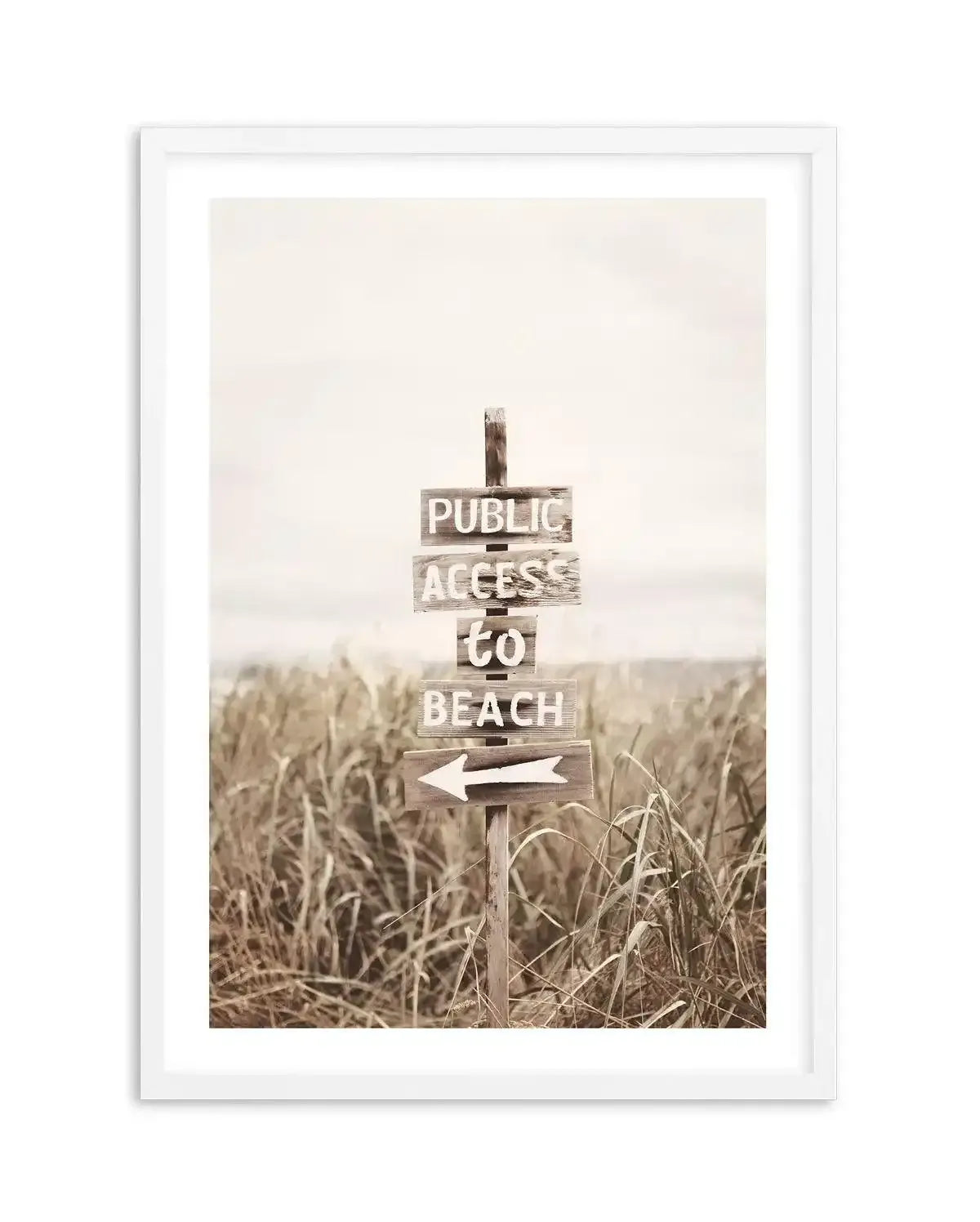 Public Access To Beach Art Print-PRINT-Olive et Oriel-Olive et Oriel-Buy-Australian-Art-Prints-Online-with-Olive-et-Oriel-Your-Artwork-Specialists-Austrailia-Decorate-With-Coastal-Photo-Wall-Art-Prints-From-Our-Beach-House-Artwork-Collection-Fine-Poster-and-Framed-Artwork