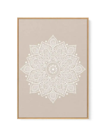 Mandala | Nude | Framed Canvas-CANVAS-You can shop wall art online with Olive et Oriel for everything from abstract art to fun kids wall art. Our beautiful modern art prints and canvas art are available from large canvas prints to wall art paintings and our proudly Australian artwork collection offers only the highest quality framed large wall art and canvas art Australia - You can buy fashion photography prints or Hampton print posters and paintings on canvas from Olive et Oriel and have them d