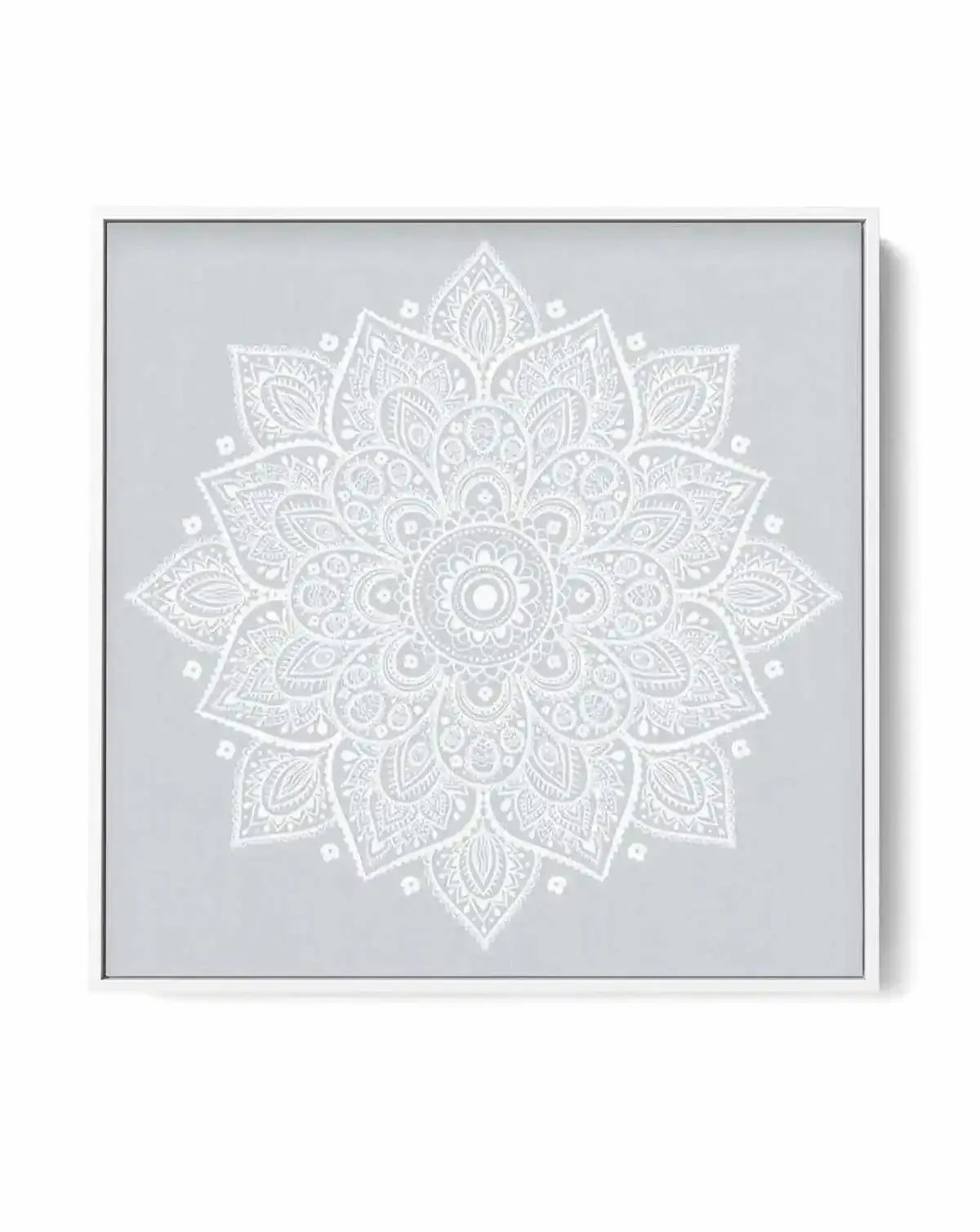 Mandala | Pale Blue SQ | Framed Canvas-CANVAS-You can shop wall art online with Olive et Oriel for everything from abstract art to fun kids wall art. Our beautiful modern art prints and canvas art are available from large canvas prints to wall art paintings and our proudly Australian artwork collection offers only the highest quality framed large wall art and canvas art Australia - You can buy fashion photography prints or Hampton print posters and paintings on canvas from Olive et Oriel and hav