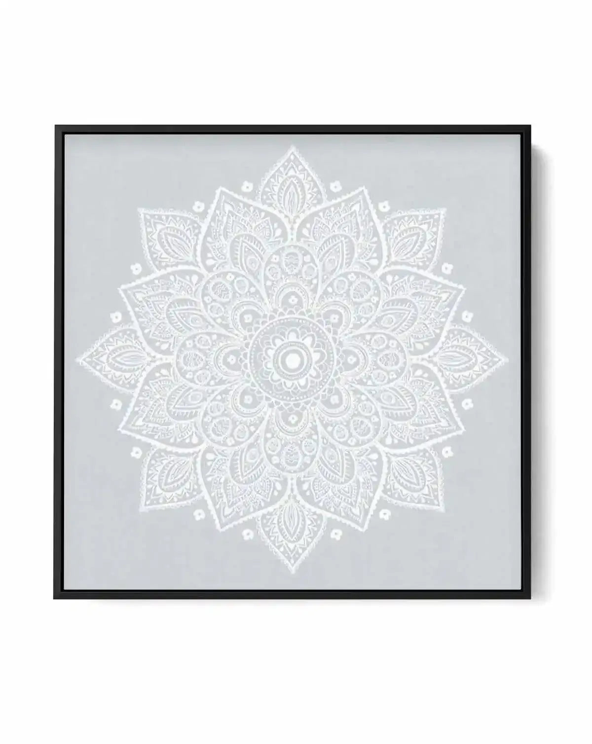 Mandala | Pale Blue SQ | Framed Canvas-CANVAS-You can shop wall art online with Olive et Oriel for everything from abstract art to fun kids wall art. Our beautiful modern art prints and canvas art are available from large canvas prints to wall art paintings and our proudly Australian artwork collection offers only the highest quality framed large wall art and canvas art Australia - You can buy fashion photography prints or Hampton print posters and paintings on canvas from Olive et Oriel and hav