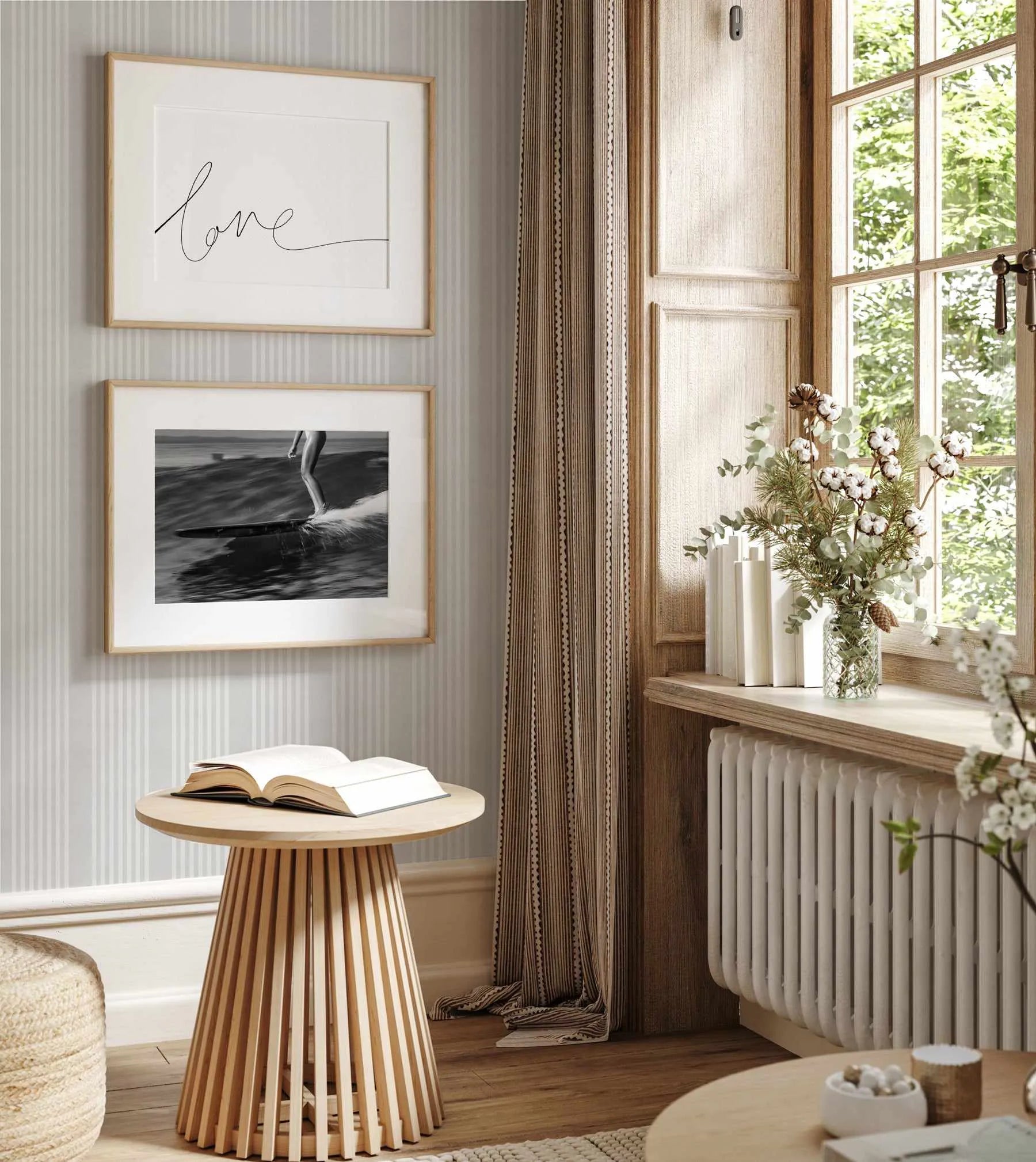 Manhattan Stripe Wallpaper from Olive et Oriel where you can shop wallpaper and artworks online