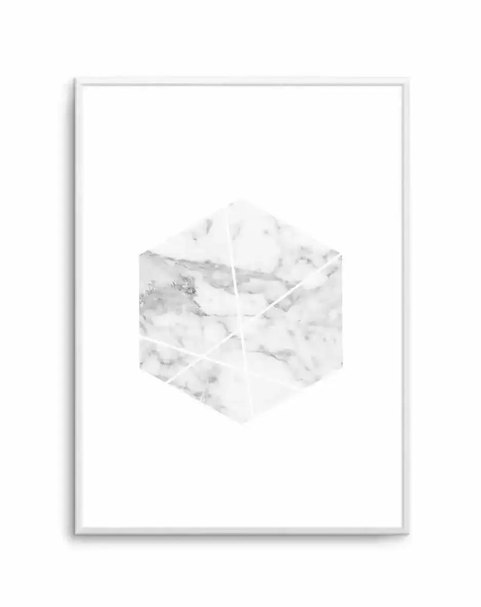 Marble Hex Art Print-PRINT-Olive et Oriel-Olive et Oriel-A5 | 5.8" x 8.3" | 14.8 x 21cm-Unframed Art Print-With White Border-Buy-Australian-Art-Prints-Online-with-Olive-et-Oriel-Your-Artwork-Specialists-Austrailia-Decorate-With-Coastal-Photo-Wall-Art-Prints-From-Our-Beach-House-Artwork-Collection-Fine-Poster-and-Framed-Artwork