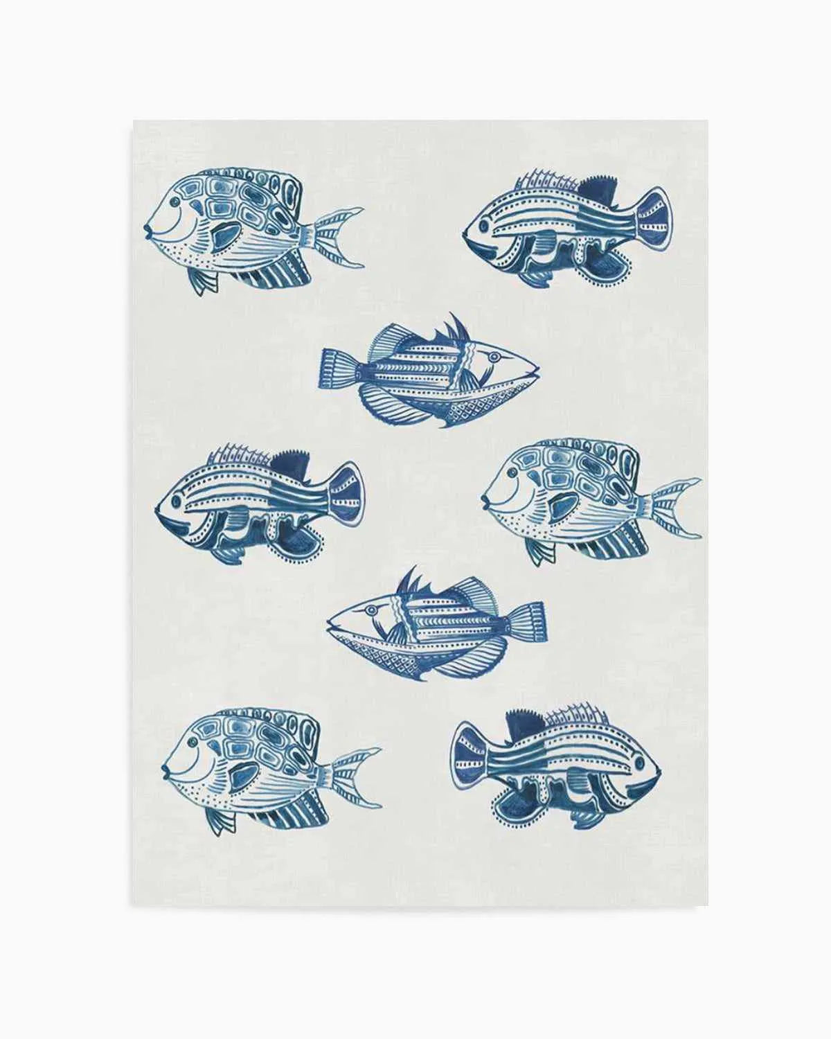 Marine Study 'Fish' Art Print from Olive et Oriel where you can shop wallpaper and artworks online