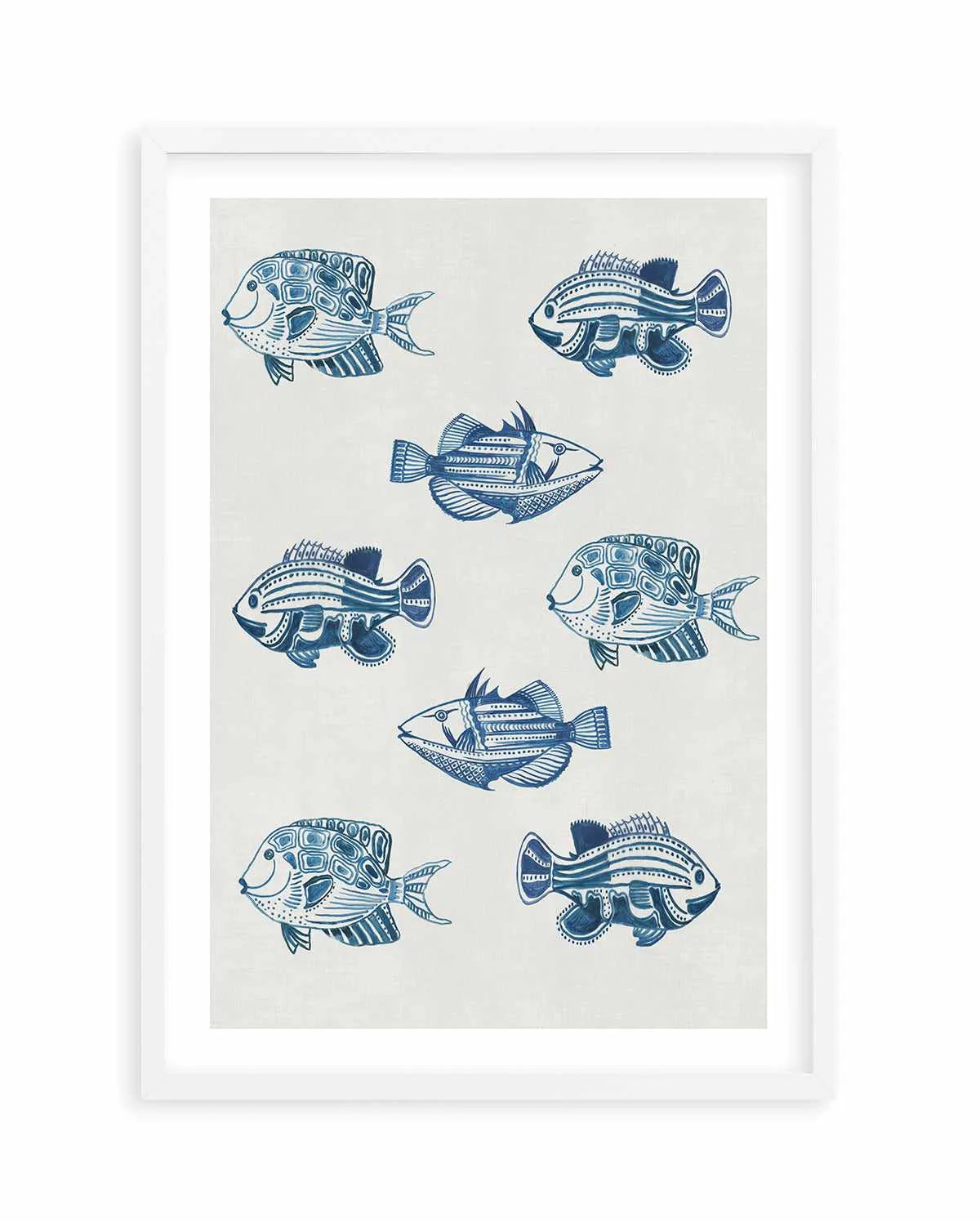 Marine Study 'Fish' Art Print from Olive et Oriel where you can shop wallpaper and artworks online