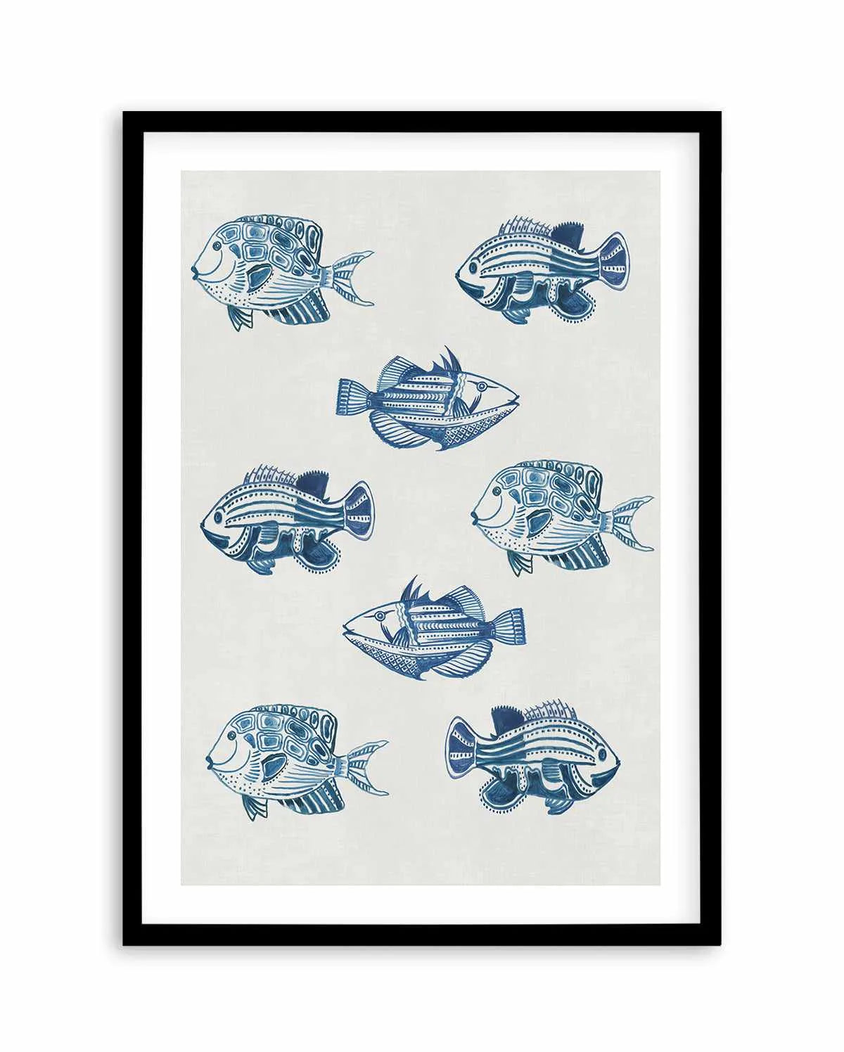 Marine Study 'Fish' Art Print from Olive et Oriel where you can shop wallpaper and artworks online