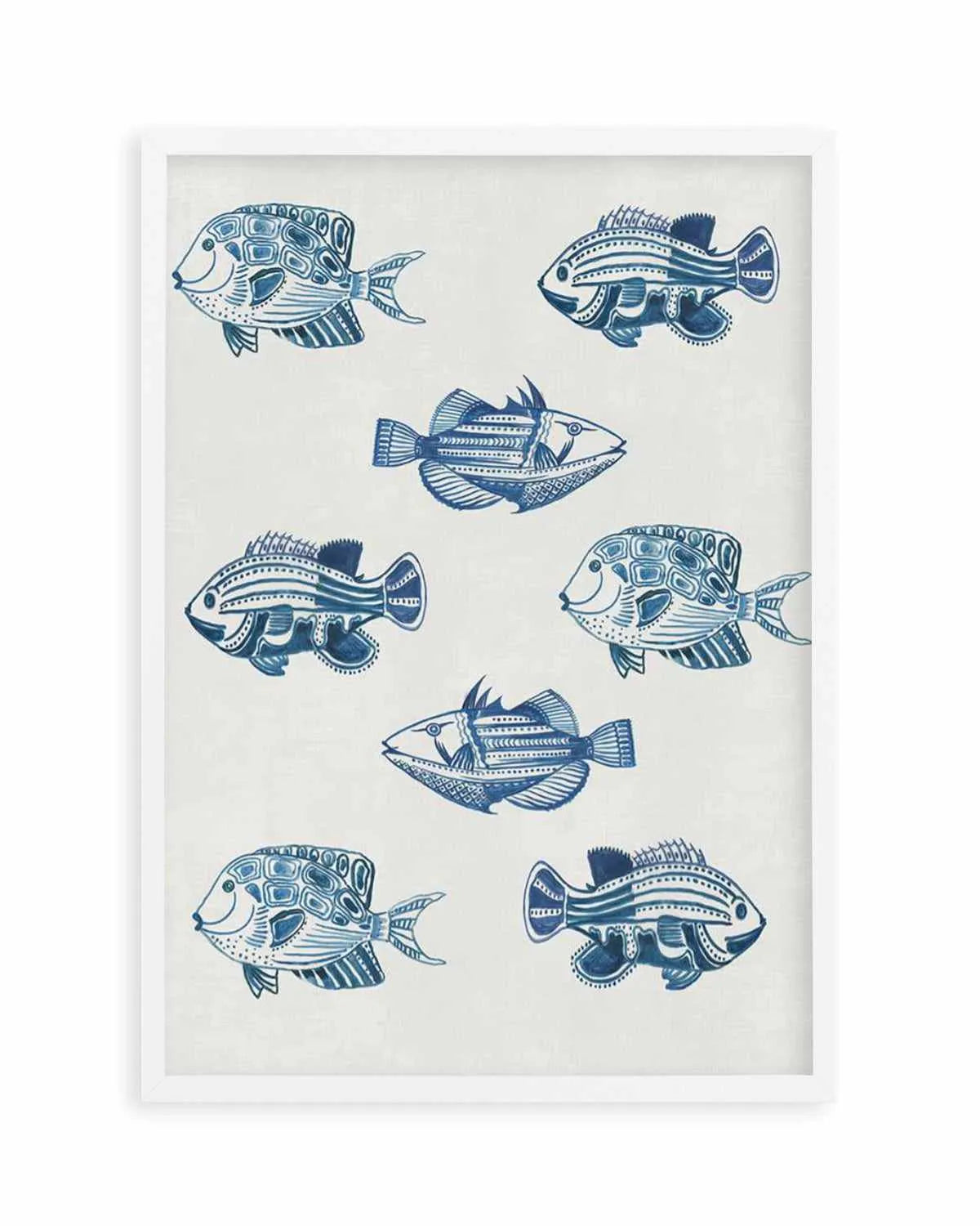 Marine Study 'Fish' Art Print from Olive et Oriel where you can shop wallpaper and artworks online