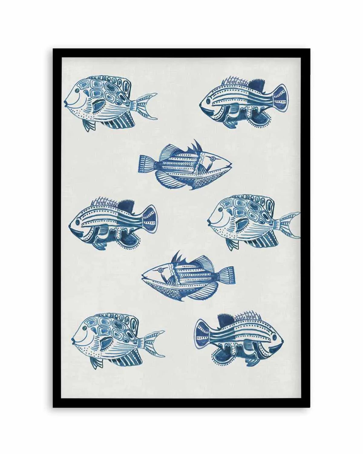 Marine Study 'Fish' Art Print from Olive et Oriel where you can shop wallpaper and artworks online
