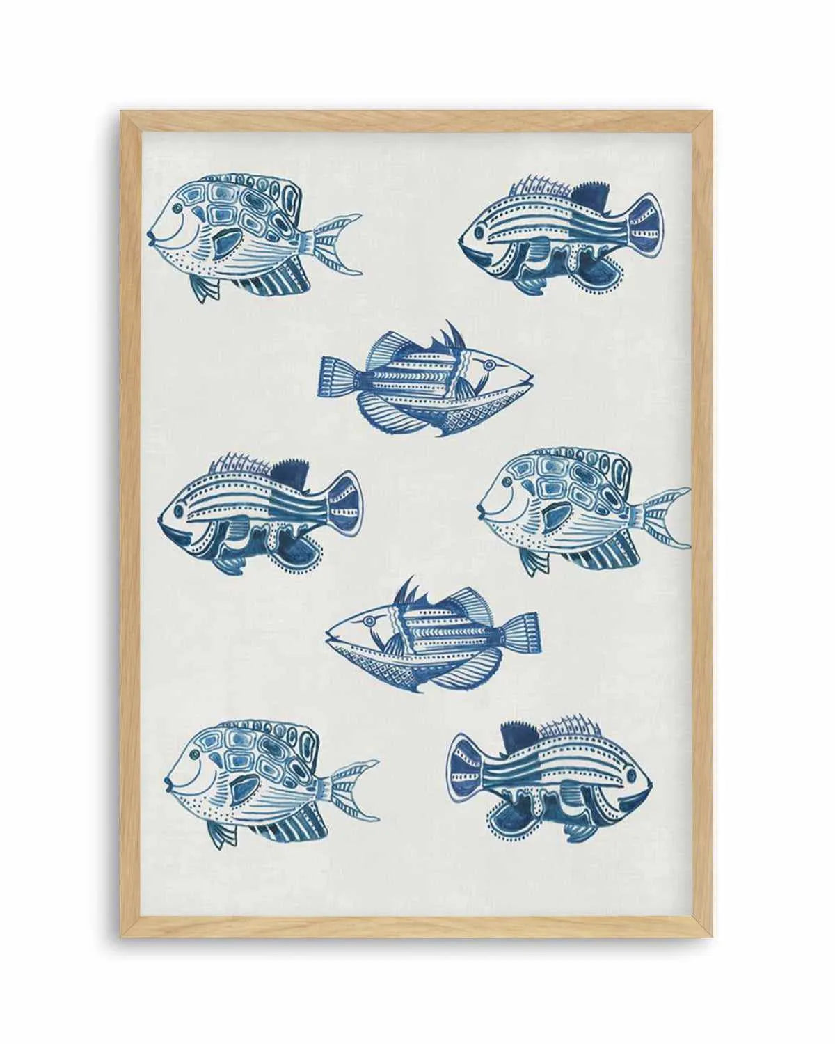 Marine Study 'Fish' Art Print from Olive et Oriel where you can shop wallpaper and artworks online