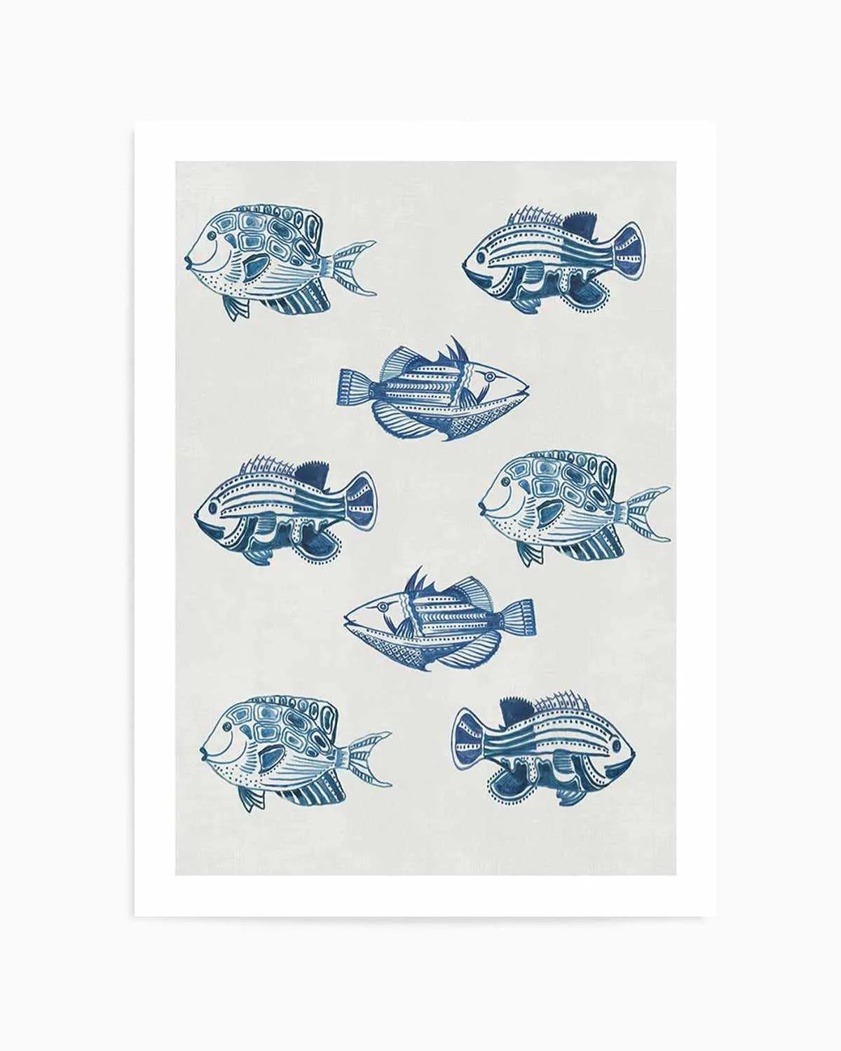 Marine Study 'Fish' Art Print from Olive et Oriel where you can shop wallpaper and artworks online