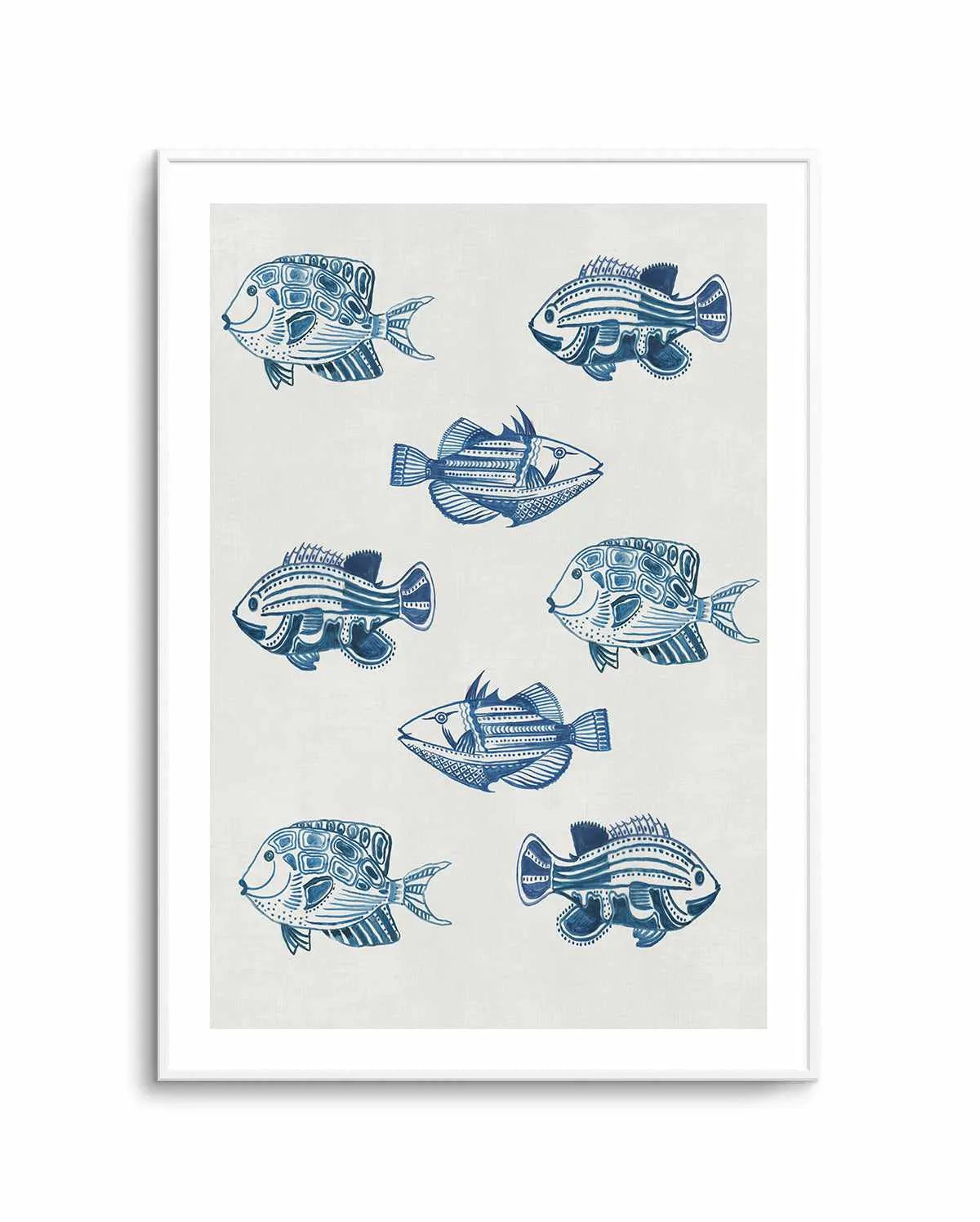Marine Study 'Fish' Art Print from Olive et Oriel where you can shop wallpaper and artworks online