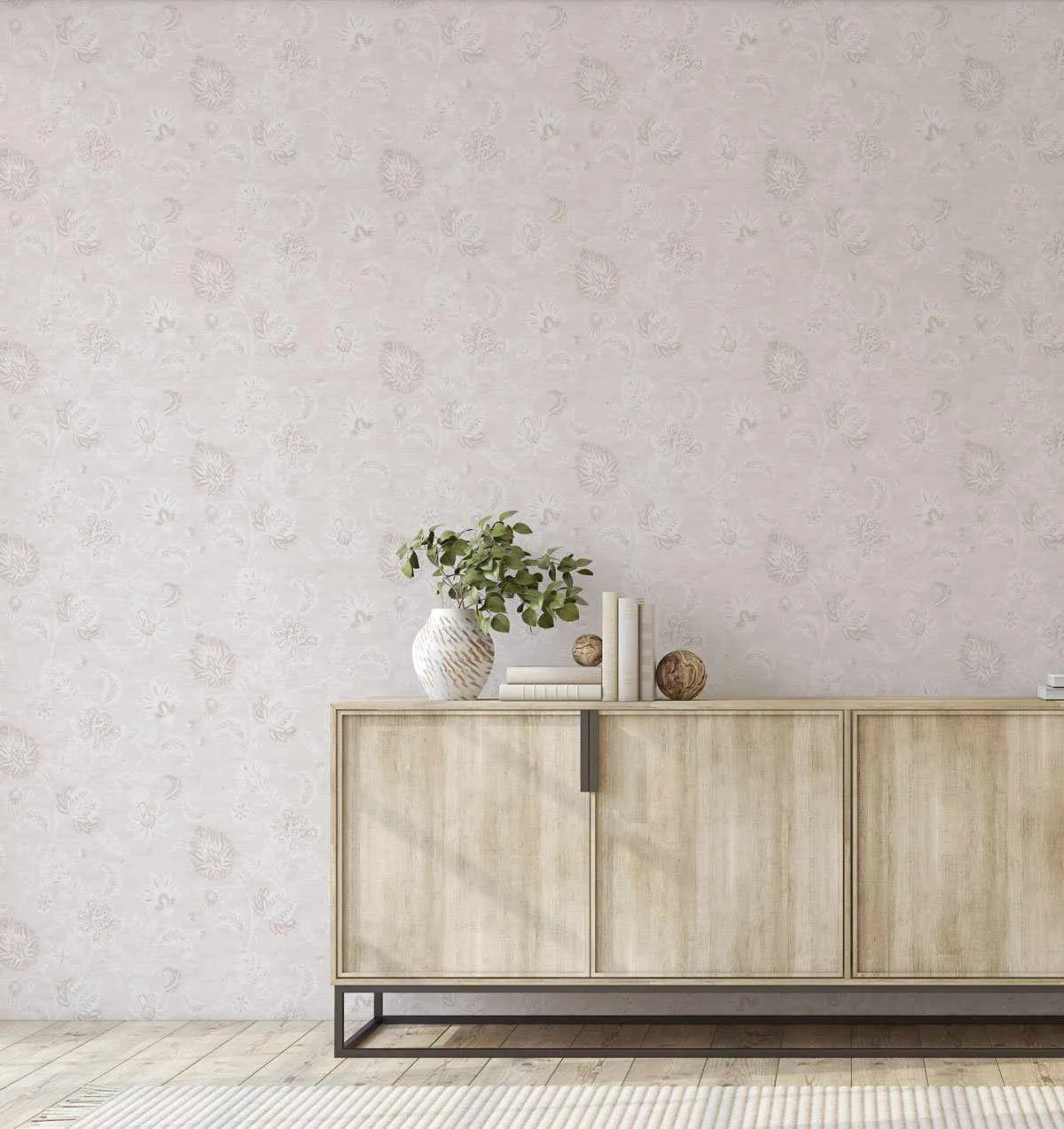 Marsielle in Vanilla Wallpaper - Olive et Oriel