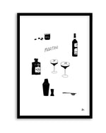 Martini Black by Anne Korako | Art Print