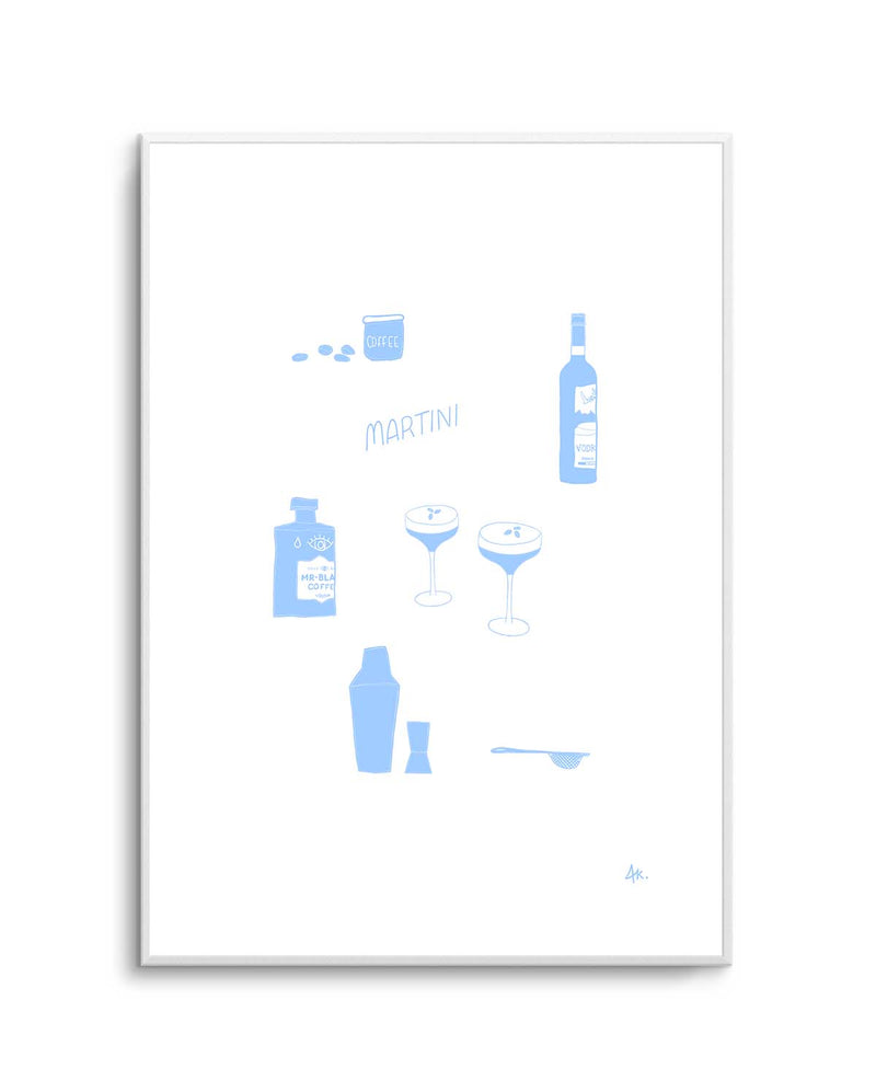 Martini Blue by Anne Korako | Art Print