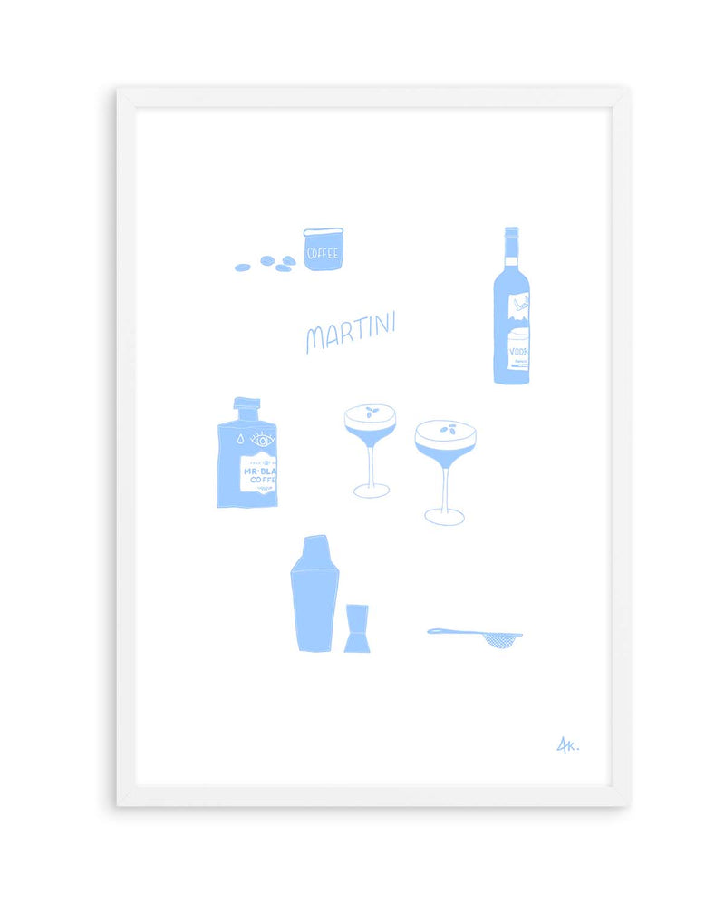 Martini Blue by Anne Korako | Art Print