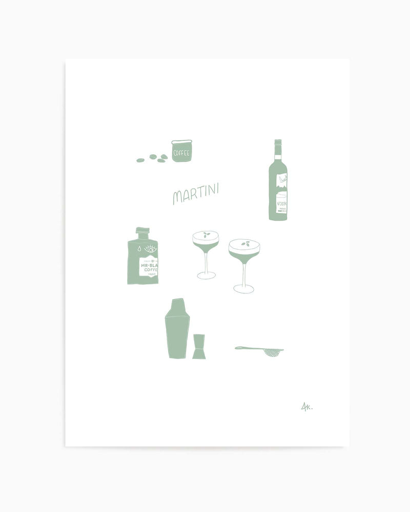 Martini Sage by Anne Korako | Art Print