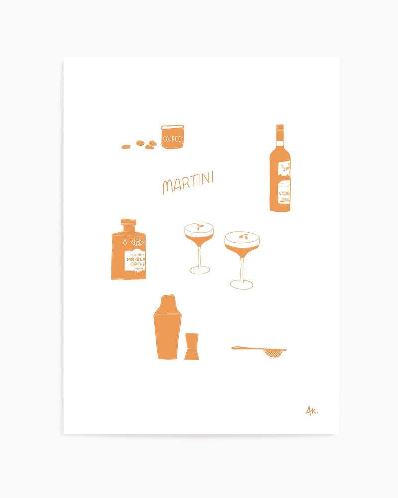 Martini Tan by Anne Korako | Art Print