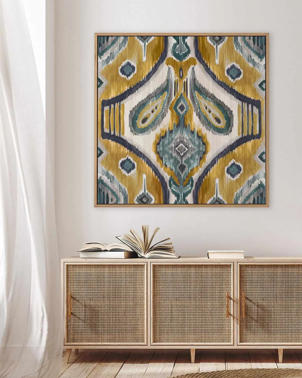 Mediterranean Tile II | Framed Canvas Art Print from Olive et Oriel where you can shop wallpaper and artworks online