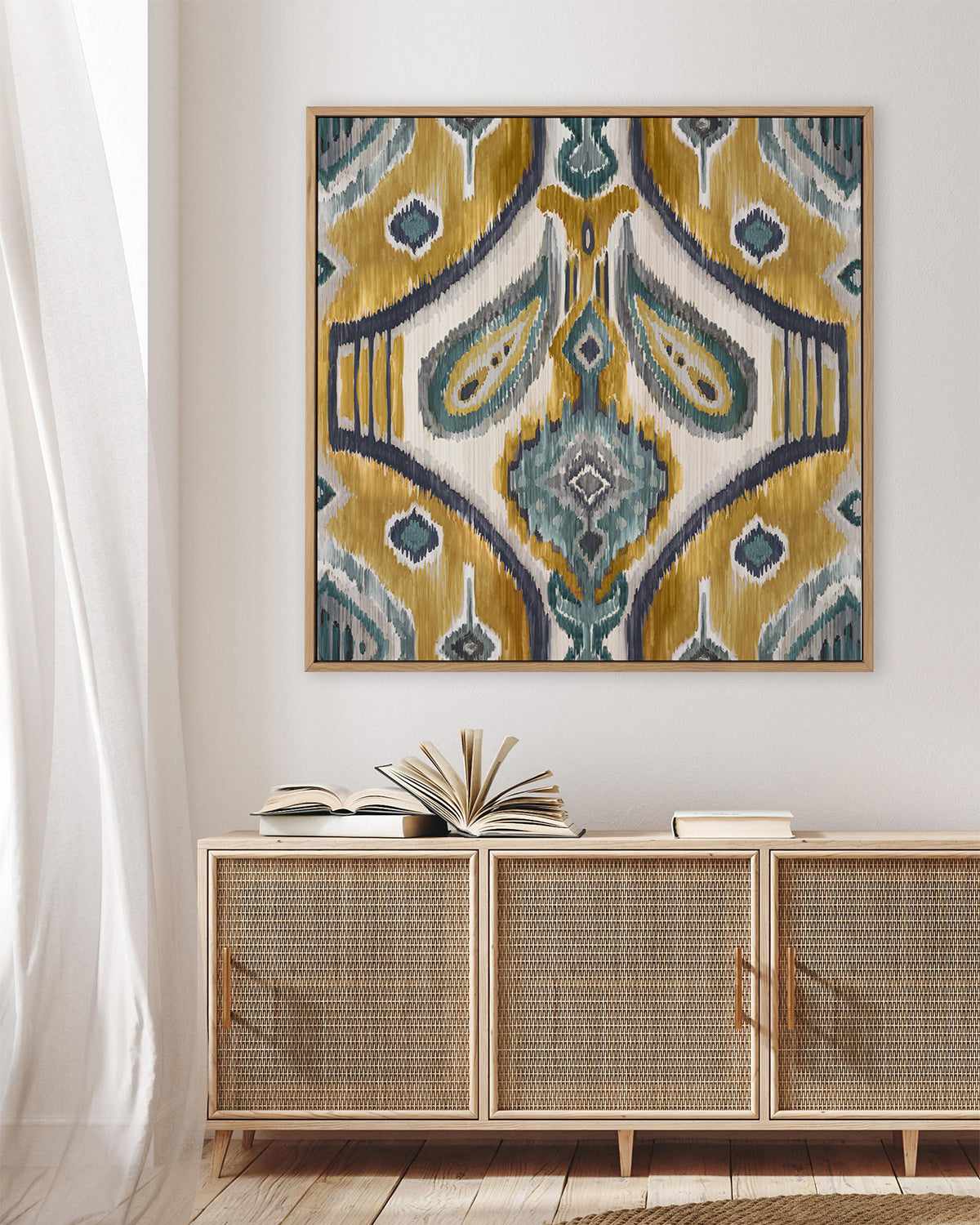 Mediterranean Tile II | Framed Canvas Art Print