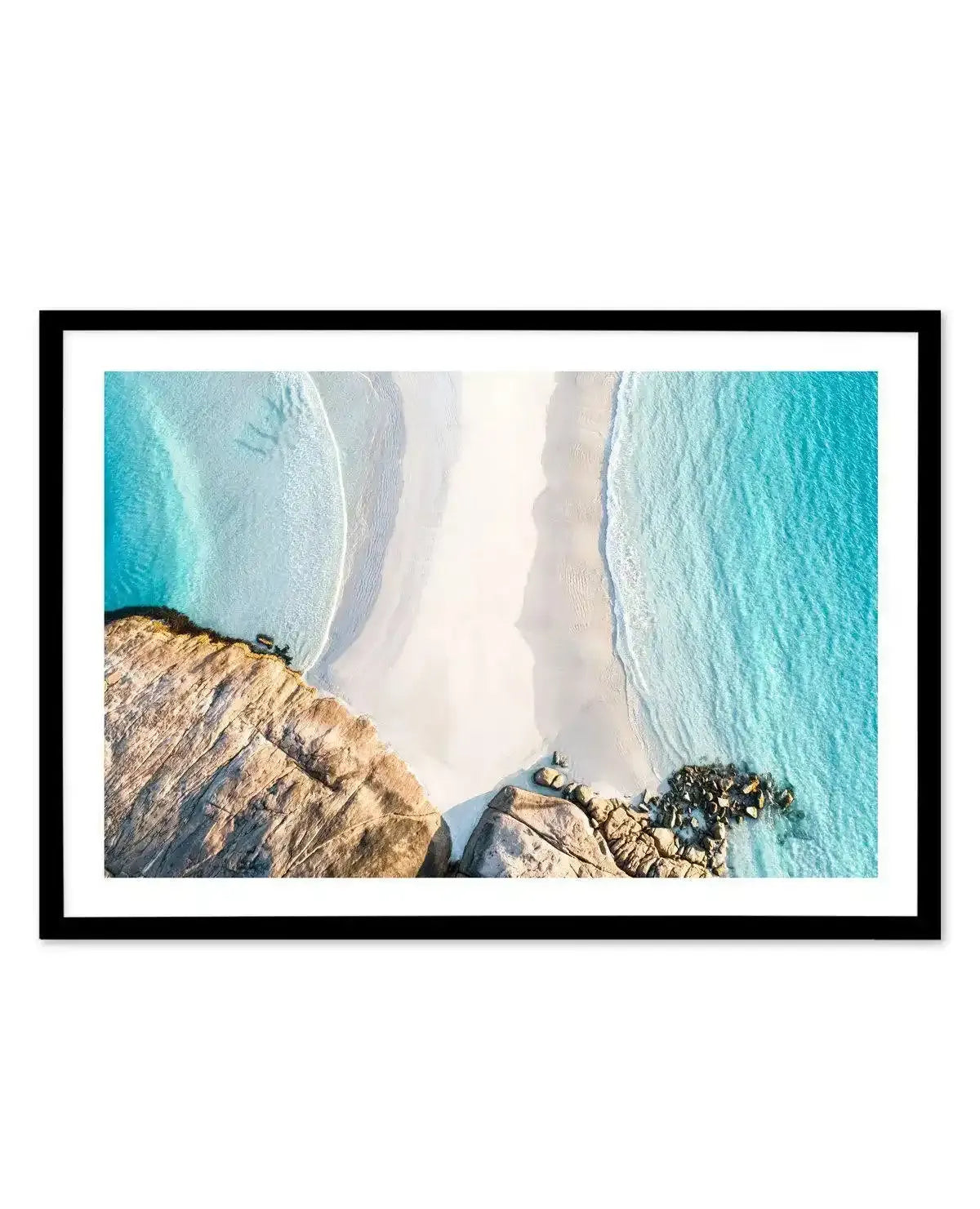 Meeting Point, Wylie Bay Art Print-PRINT-Olive et Oriel-Olive et Oriel-A5 | 5.8" x 8.3" | 14.8 x 21cm-Black-With White Border-Buy-Australian-Art-Prints-Online-with-Olive-et-Oriel-Your-Artwork-Specialists-Austrailia-Decorate-With-Coastal-Photo-Wall-Art-Prints-From-Our-Beach-House-Artwork-Collection-Fine-Poster-and-Framed-Artwork