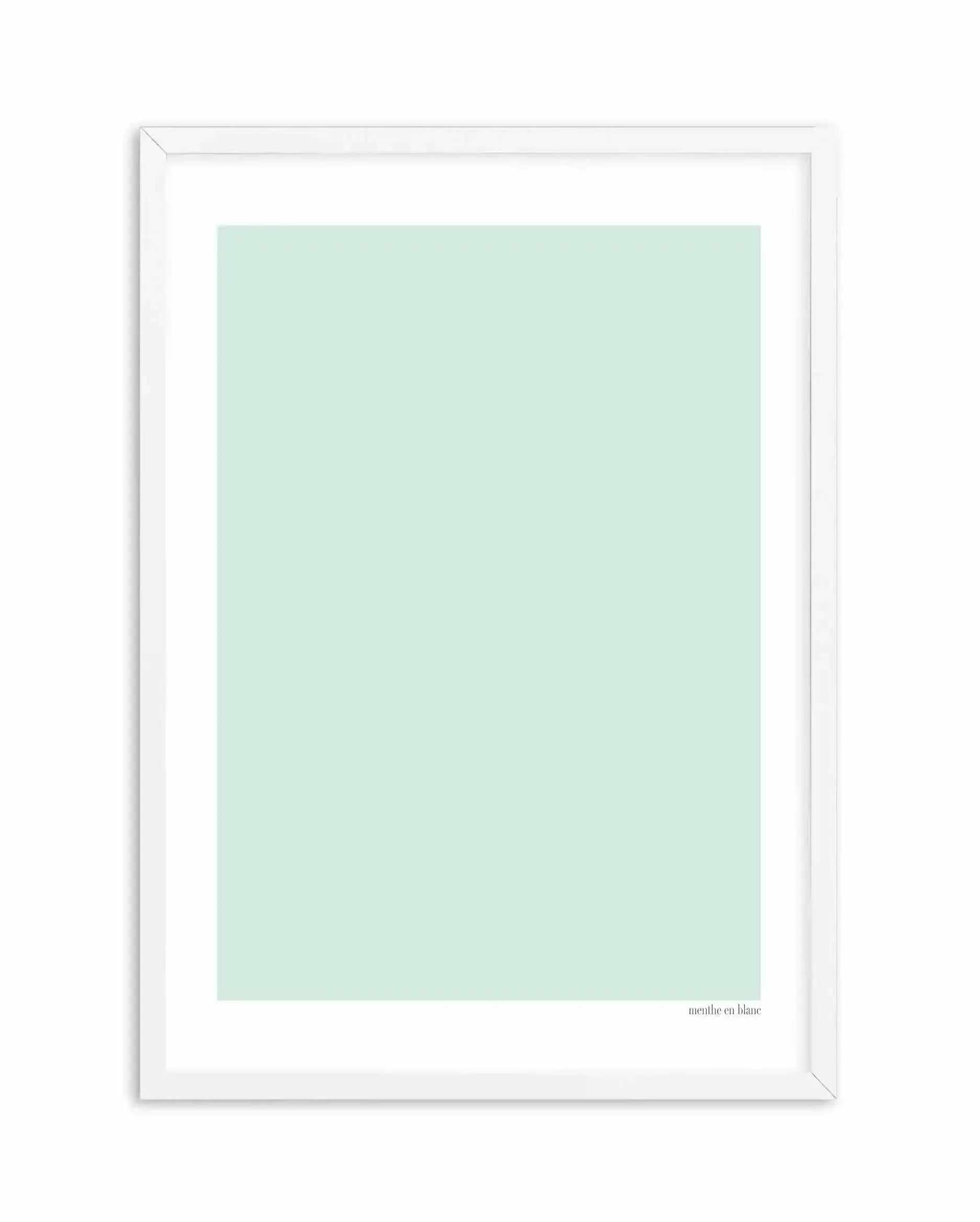 Menthe en Blanc Art Print-PRINT-Olive et Oriel-Olive et Oriel-A5 | 5.8" x 8.3" | 14.8 x 21cm-White-With White Border-Buy-Australian-Art-Prints-Online-with-Olive-et-Oriel-Your-Artwork-Specialists-Austrailia-Decorate-With-Coastal-Photo-Wall-Art-Prints-From-Our-Beach-House-Artwork-Collection-Fine-Poster-and-Framed-Artwork