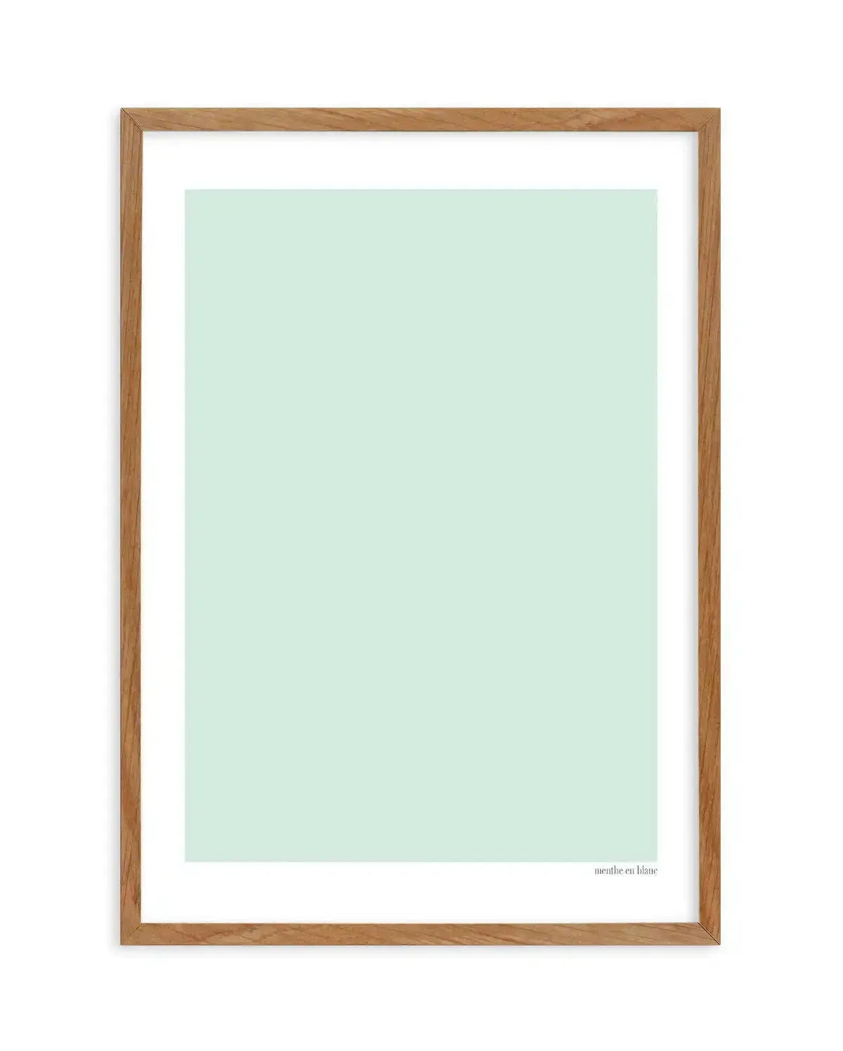 Menthe en Blanc Art Print-PRINT-Olive et Oriel-Olive et Oriel-50x70 cm | 19.6" x 27.5"-Walnut-With White Border-Buy-Australian-Art-Prints-Online-with-Olive-et-Oriel-Your-Artwork-Specialists-Austrailia-Decorate-With-Coastal-Photo-Wall-Art-Prints-From-Our-Beach-House-Artwork-Collection-Fine-Poster-and-Framed-Artwork