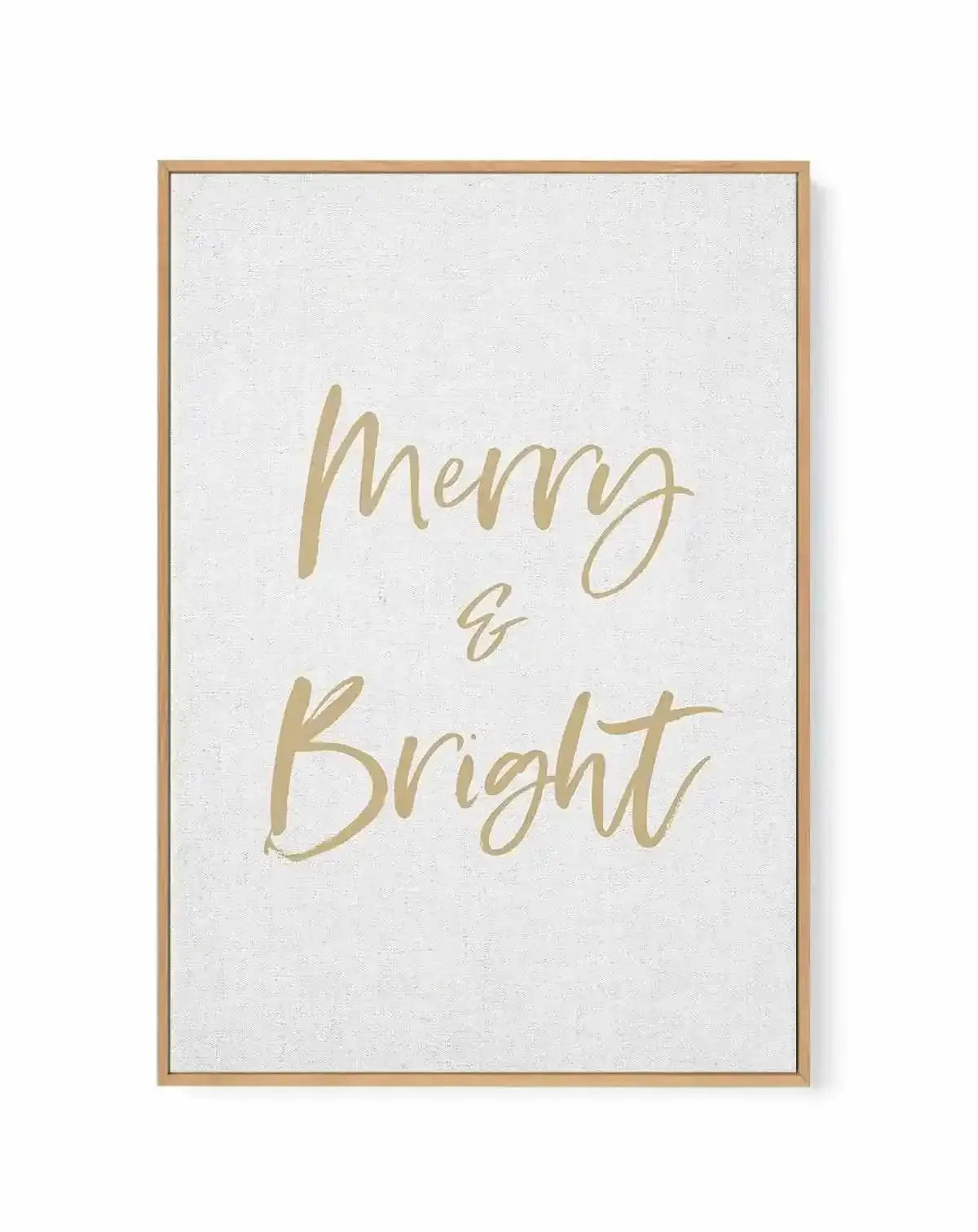 Merry & Bright | Framed Canvas Art Print from Olive et Oriel where you can shop wallpaper and artworks online