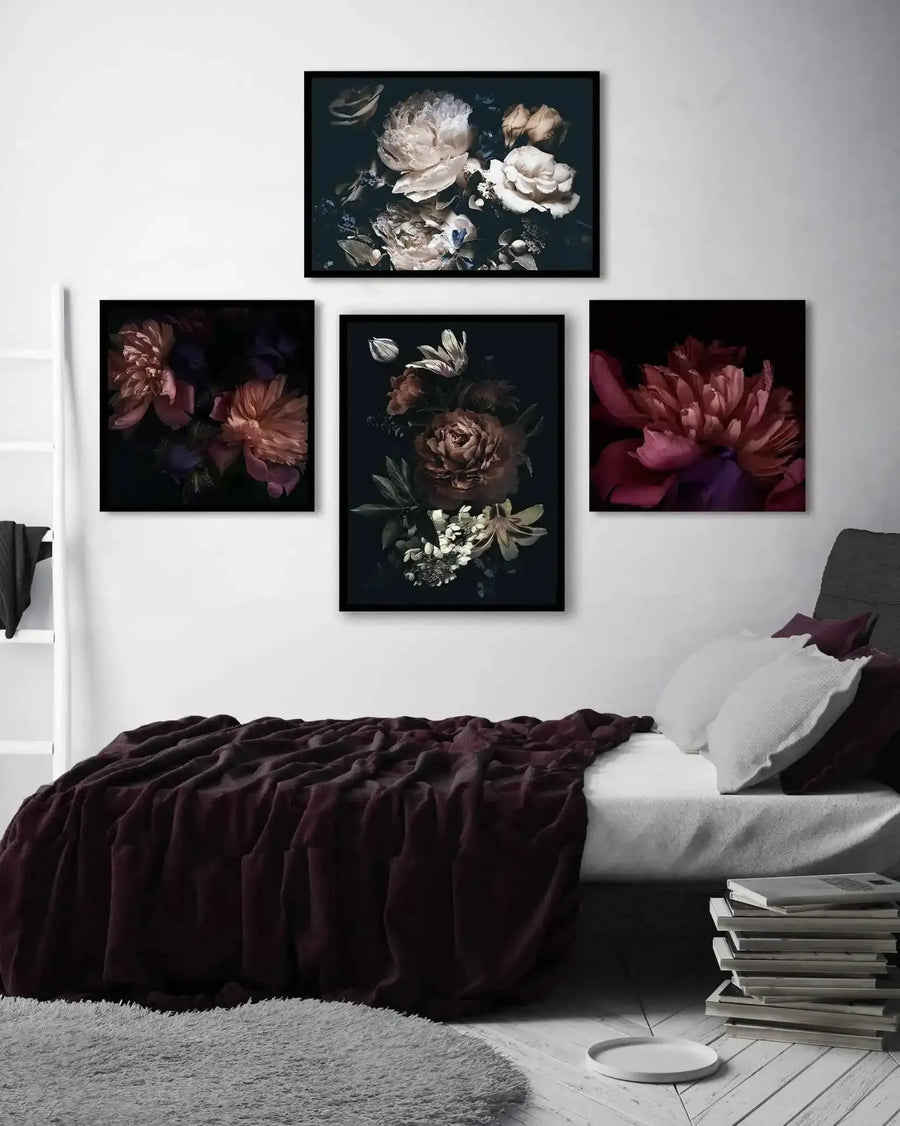 Midnight Botanica Illustration LS Art Print nature art print