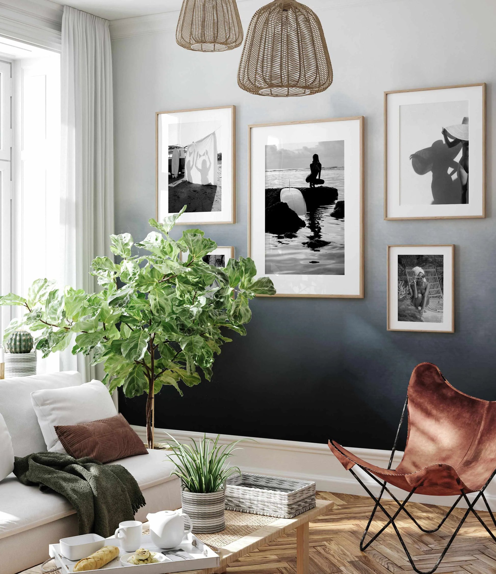 Almost Midnight in Navy Wallpaper from Olive et Oriel where you can shop wallpaper and artworks online