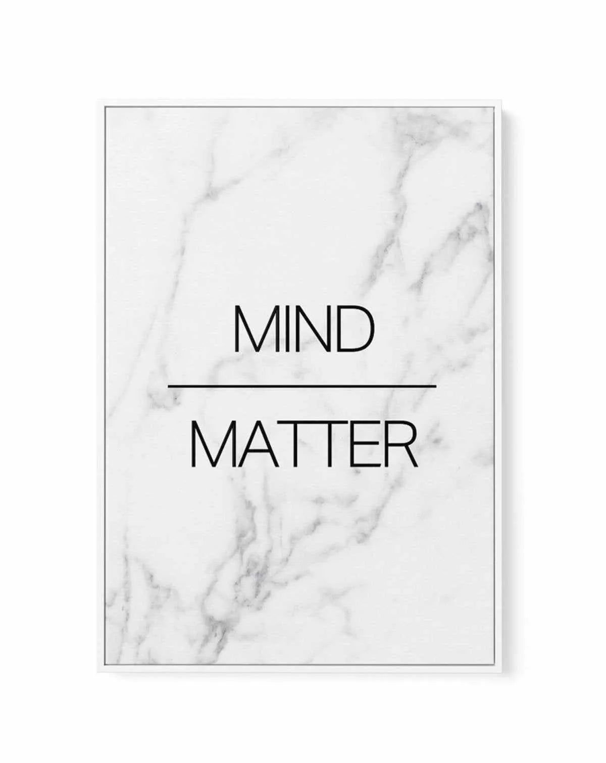 Mind Over Matter | Framed Canvas-CANVAS-You can shop wall art online with Olive et Oriel for everything from abstract art to fun kids wall art. Our beautiful modern art prints and canvas art are available from large canvas prints to wall art paintings and our proudly Australian artwork collection offers only the highest quality framed large wall art and canvas art Australia - You can buy fashion photography prints or Hampton print posters and paintings on canvas from Olive et Oriel and have them