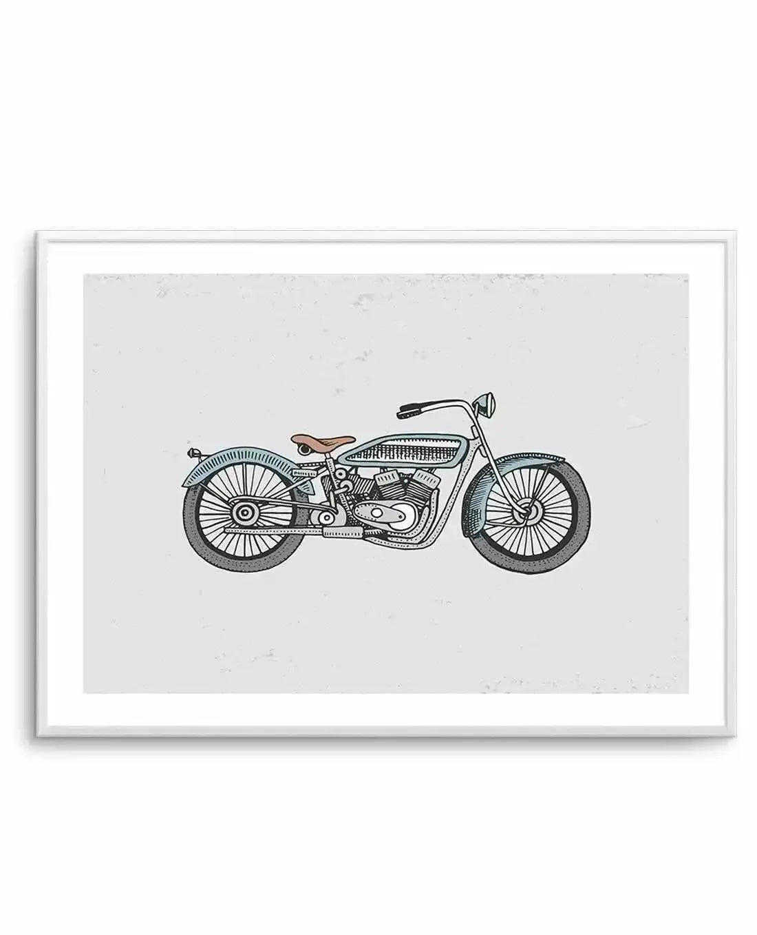 Mini Harley Art Print-PRINT-Olive et Oriel-Olive et Oriel-A4 | 8.3" x 11.7" | 21 x 29.7cm-Unframed Art Print-With White Border-Buy-Australian-Art-Prints-Online-with-Olive-et-Oriel-Your-Artwork-Specialists-Austrailia-Decorate-With-Coastal-Photo-Wall-Art-Prints-From-Our-Beach-House-Artwork-Collection-Fine-Poster-and-Framed-Artwork