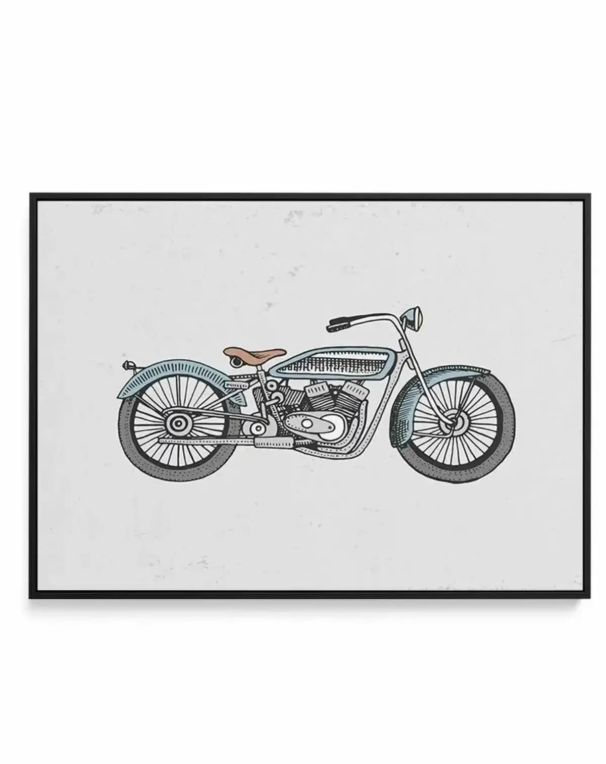 Mini Harley | Framed Canvas-CANVAS-You can shop wall art online with Olive et Oriel for everything from abstract art to fun kids wall art. Our beautiful modern art prints and canvas art are available from large canvas prints to wall art paintings and our proudly Australian artwork collection offers only the highest quality framed large wall art and canvas art Australia - You can buy fashion photography prints or Hampton print posters and paintings on canvas from Olive et Oriel and have them deli
