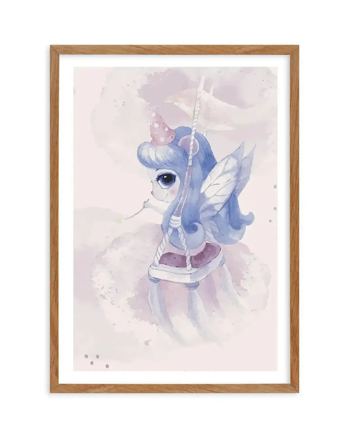 Miss Violet Art Print-PRINT-Olive et Oriel-Olive et Oriel-50x70 cm | 19.6" x 27.5"-Walnut-With White Border-Buy-Australian-Art-Prints-Online-with-Olive-et-Oriel-Your-Artwork-Specialists-Austrailia-Decorate-With-Coastal-Photo-Wall-Art-Prints-From-Our-Beach-House-Artwork-Collection-Fine-Poster-and-Framed-Artwork