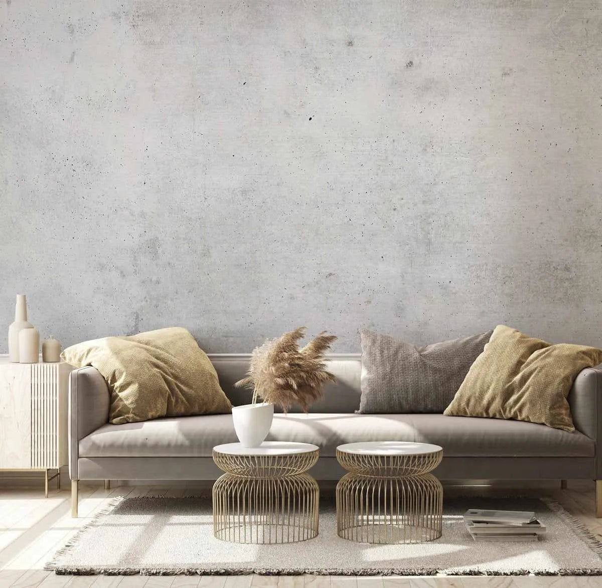 Modern Industrial Concrete Wallpaper grey neutral abstract wallpaper