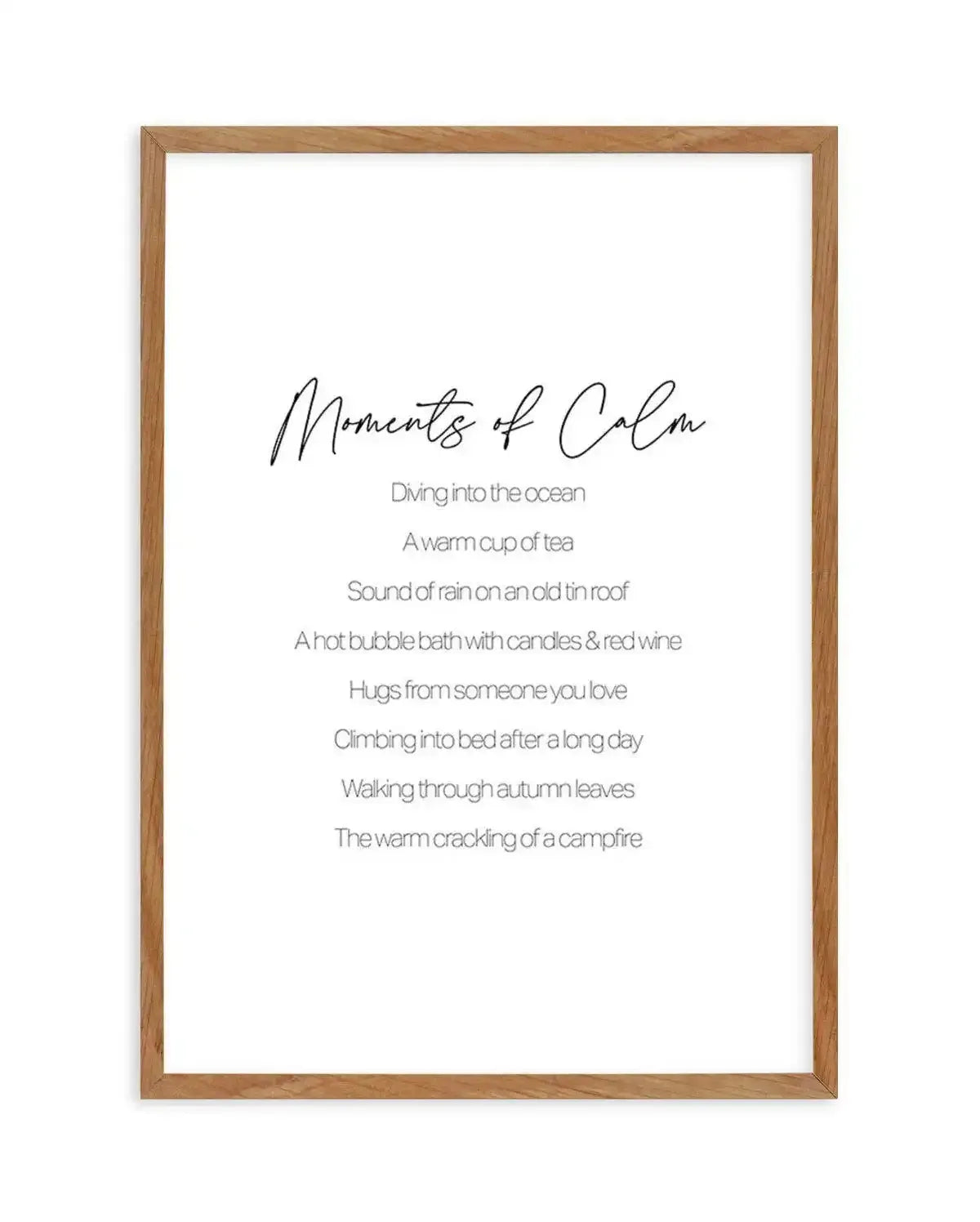 Moments of Calm Art Print-PRINT-Olive et Oriel-Olive et Oriel-50x70 cm | 19.6" x 27.5"-Walnut-With White Border-Buy-Australian-Art-Prints-Online-with-Olive-et-Oriel-Your-Artwork-Specialists-Austrailia-Decorate-With-Coastal-Photo-Wall-Art-Prints-From-Our-Beach-House-Artwork-Collection-Fine-Poster-and-Framed-Artwork