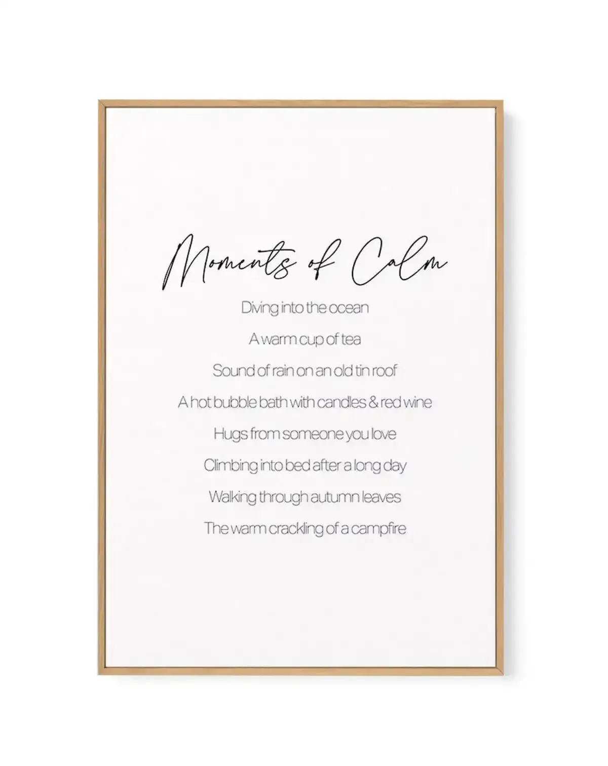 Moments of Calm | Framed Canvas-CANVAS-You can shop wall art online with Olive et Oriel for everything from abstract art to fun kids wall art. Our beautiful modern art prints and canvas art are available from large canvas prints to wall art paintings and our proudly Australian artwork collection offers only the highest quality framed large wall art and canvas art Australia - You can buy fashion photography prints or Hampton print posters and paintings on canvas from Olive et Oriel and have them 