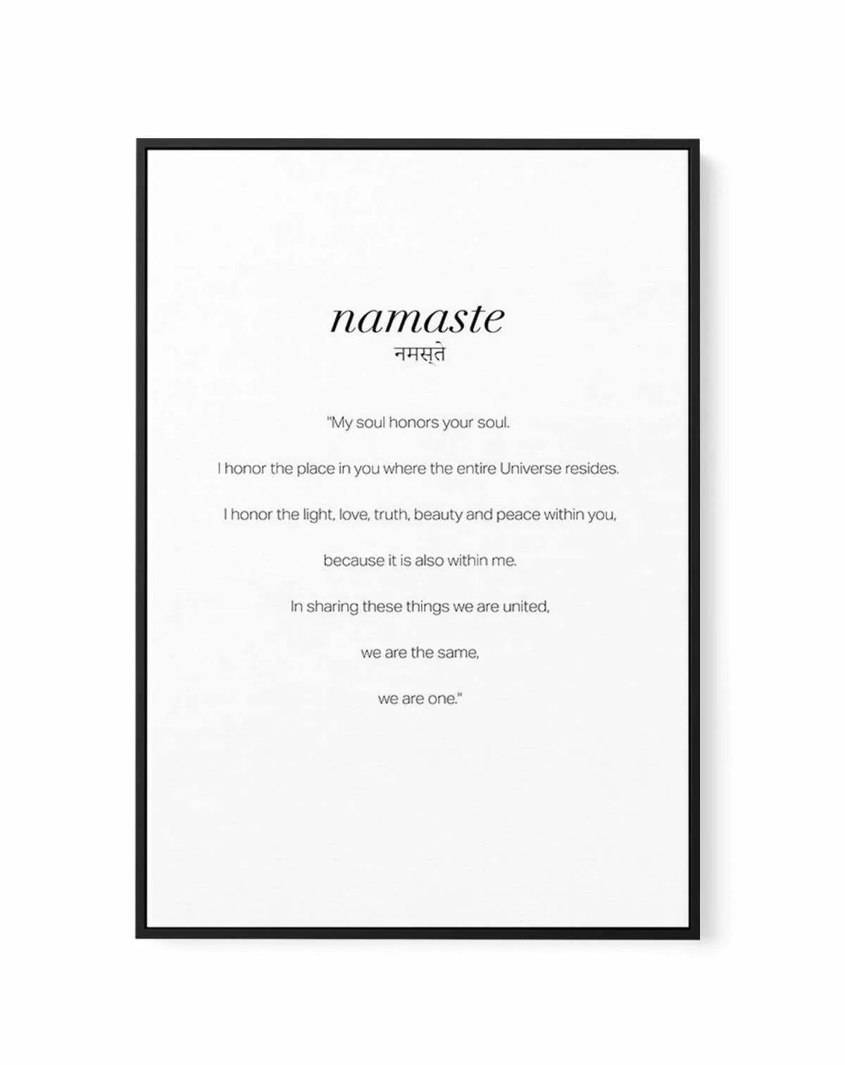 Namaste | Framed Canvas-CANVAS-You can shop wall art online with Olive et Oriel for everything from abstract art to fun kids wall art. Our beautiful modern art prints and canvas art are available from large canvas prints to wall art paintings and our proudly Australian artwork collection offers only the highest quality framed large wall art and canvas art Australia - You can buy fashion photography prints or Hampton print posters and paintings on canvas from Olive et Oriel and have them delivere