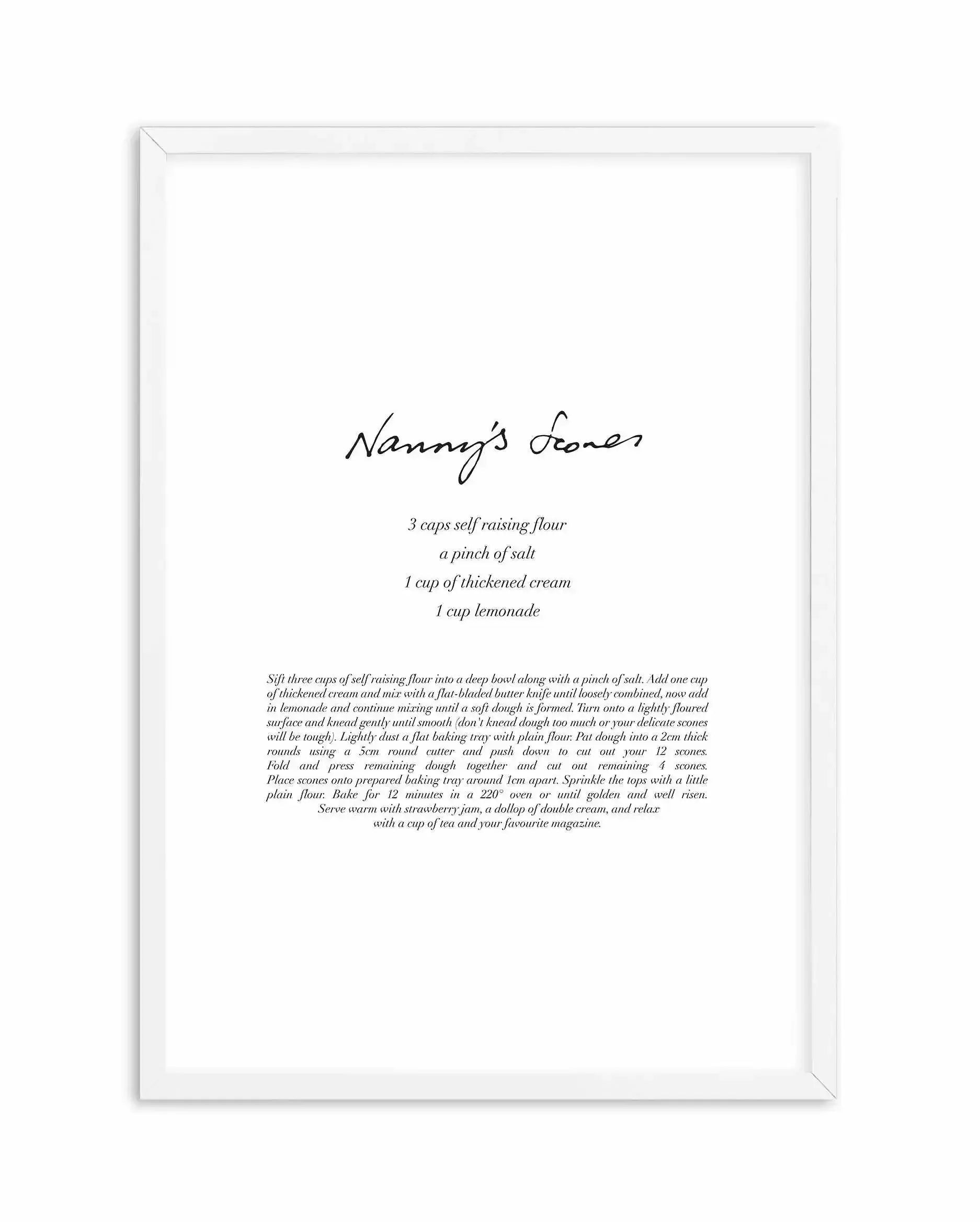 Nannys Scones Art Print-PRINT-Olive et Oriel-Olive et Oriel-A3 | 11.7" x 16.5" | 29.7 x 42 cm-White-With White Border-Buy-Australian-Art-Prints-Online-with-Olive-et-Oriel-Your-Artwork-Specialists-Austrailia-Decorate-With-Coastal-Photo-Wall-Art-Prints-From-Our-Beach-House-Artwork-Collection-Fine-Poster-and-Framed-Artwork