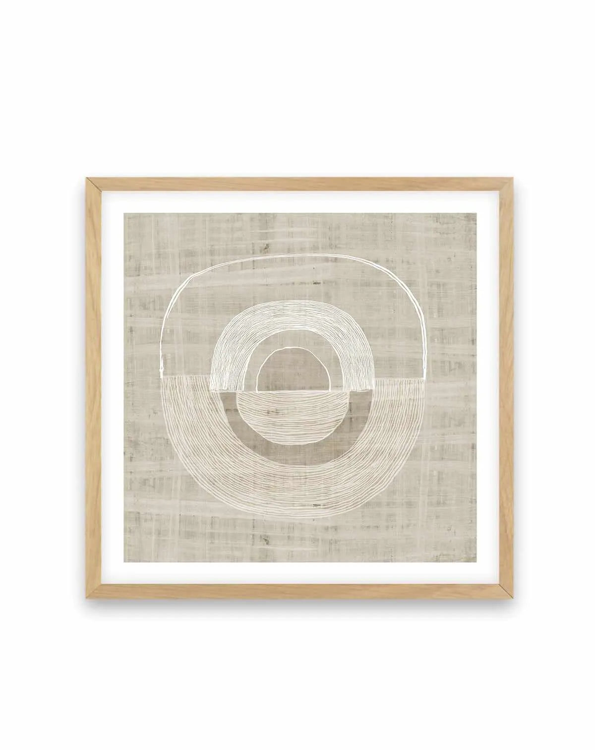 Neutral Lines I Square Art Print from Olive et Oriel where you can shop wallpaper and artworks online