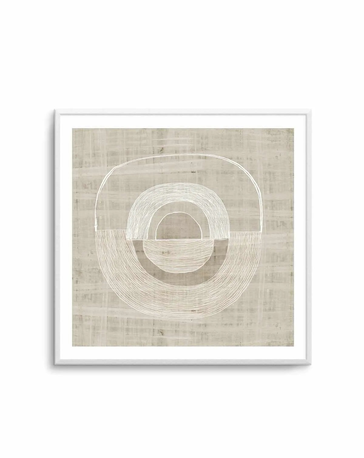Neutral Lines I Square Art Print from Olive et Oriel where you can shop wallpaper and artworks online
