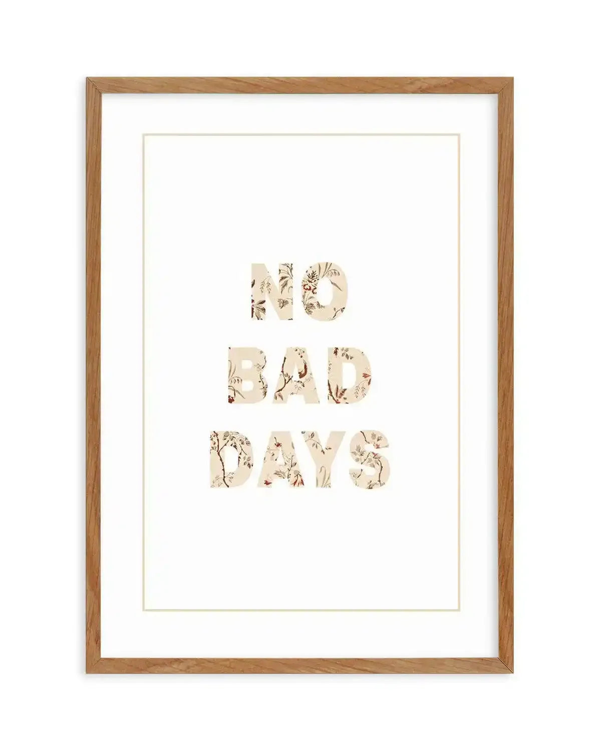 No Bad Days | Nude Art Print-PRINT-Olive et Oriel-Olive et Oriel-50x70 cm | 19.6" x 27.5"-Walnut-With White Border-Buy-Australian-Art-Prints-Online-with-Olive-et-Oriel-Your-Artwork-Specialists-Austrailia-Decorate-With-Coastal-Photo-Wall-Art-Prints-From-Our-Beach-House-Artwork-Collection-Fine-Poster-and-Framed-Artwork