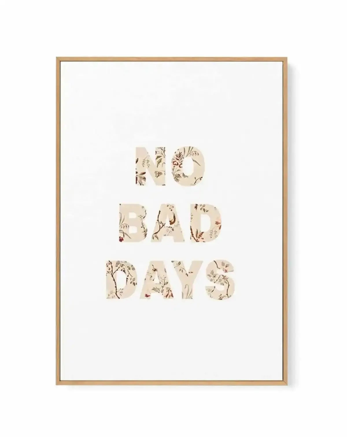 No Bad Days | Nude | Framed Canvas Art Print from Olive et Oriel where you can shop wallpaper and artworks online