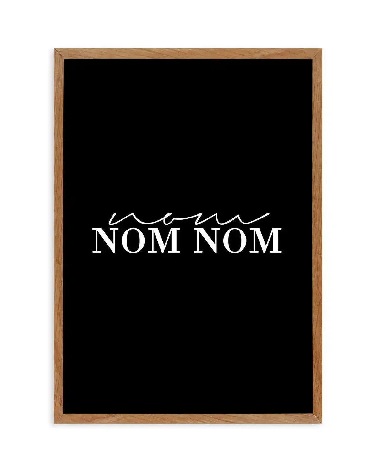 Nom Nom Nom Art Print-PRINT-Olive et Oriel-Olive et Oriel-50x70 cm | 19.6" x 27.5"-Walnut-With White Border-Buy-Australian-Art-Prints-Online-with-Olive-et-Oriel-Your-Artwork-Specialists-Austrailia-Decorate-With-Coastal-Photo-Wall-Art-Prints-From-Our-Beach-House-Artwork-Collection-Fine-Poster-and-Framed-Artwork